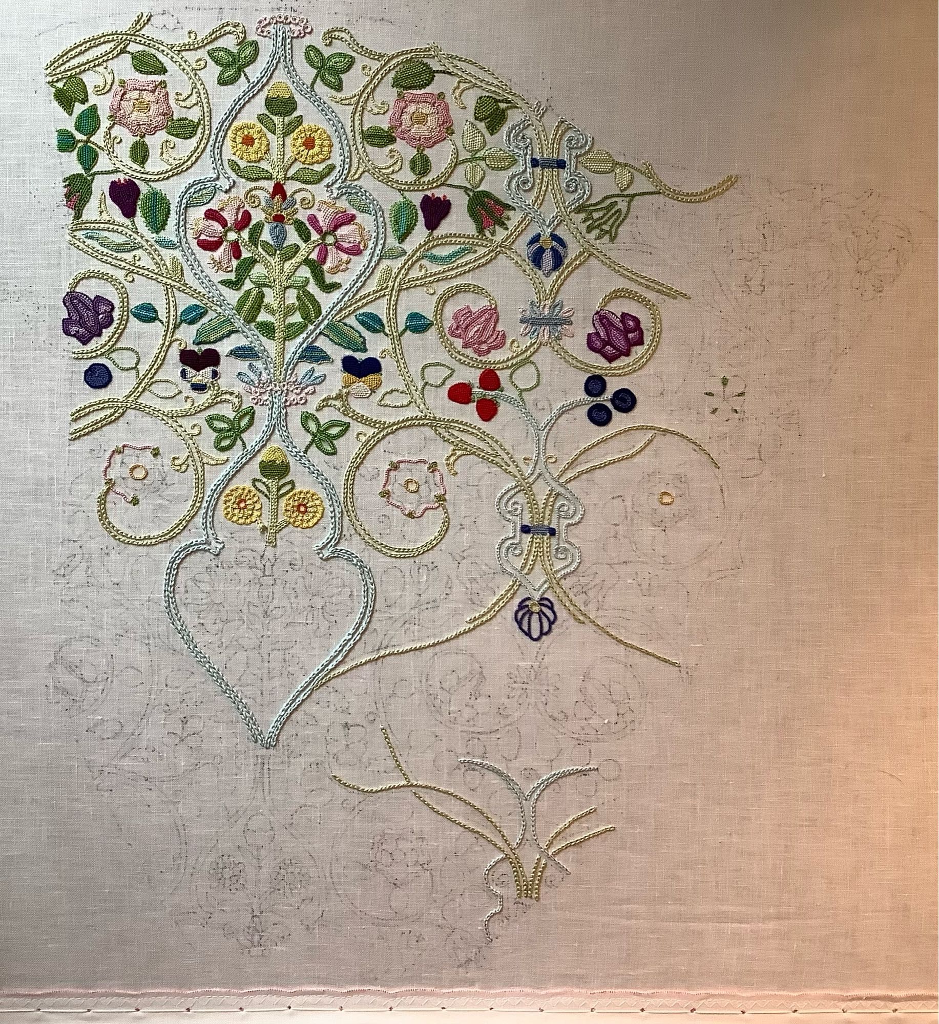 Floral embroidery