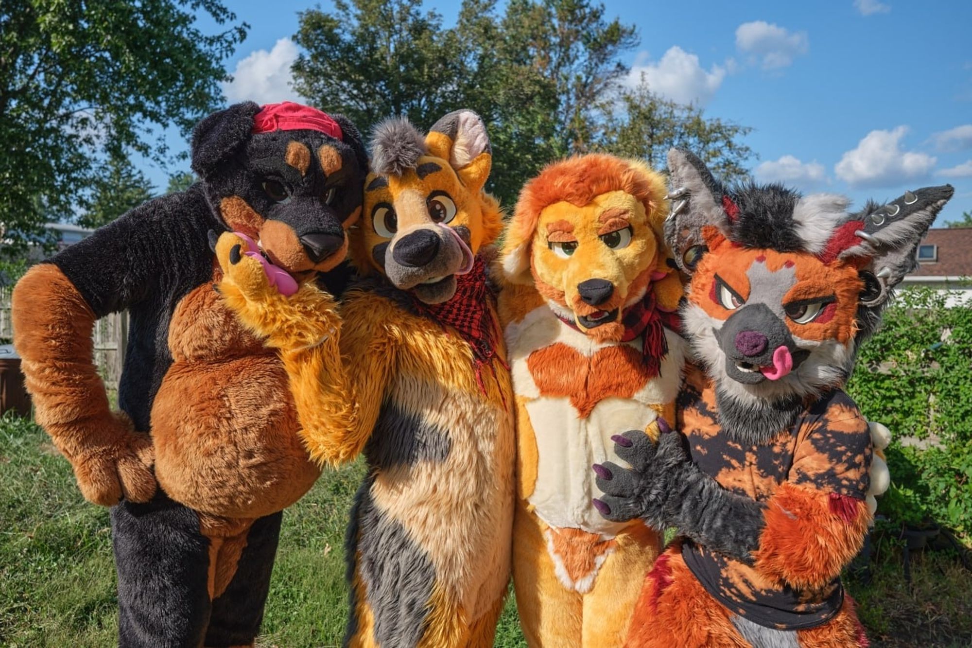 Fursuit photo outside