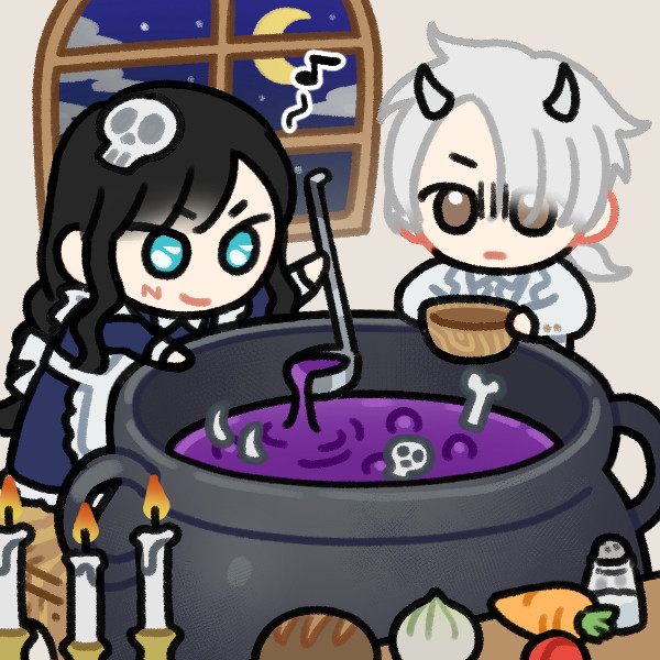 Alex prepares dinner or maybe its her latest alchemy concoction? Thancred is concerned for his safety.