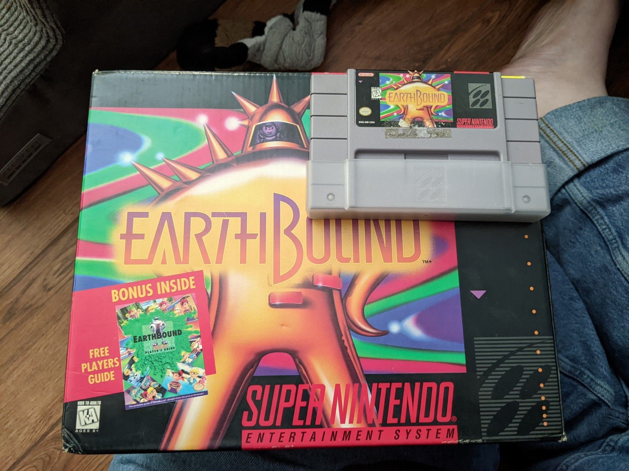 earthbound video game and cart