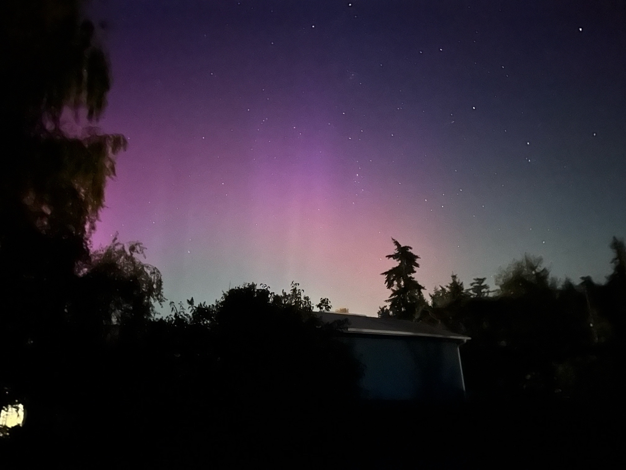 More aurora borealis from Puget Sound WA tonight.