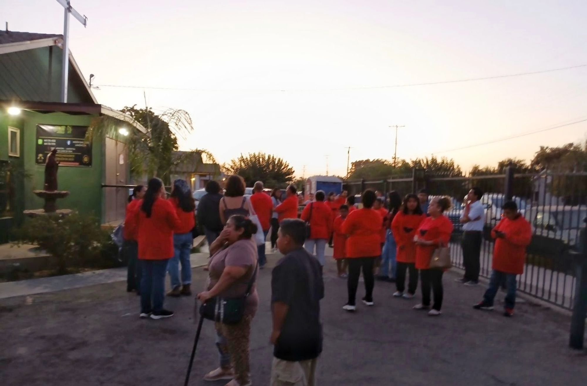 Mass marking anniversary of the death of Rosa Sanchez, who was run over and killed while working in the carrot fields.