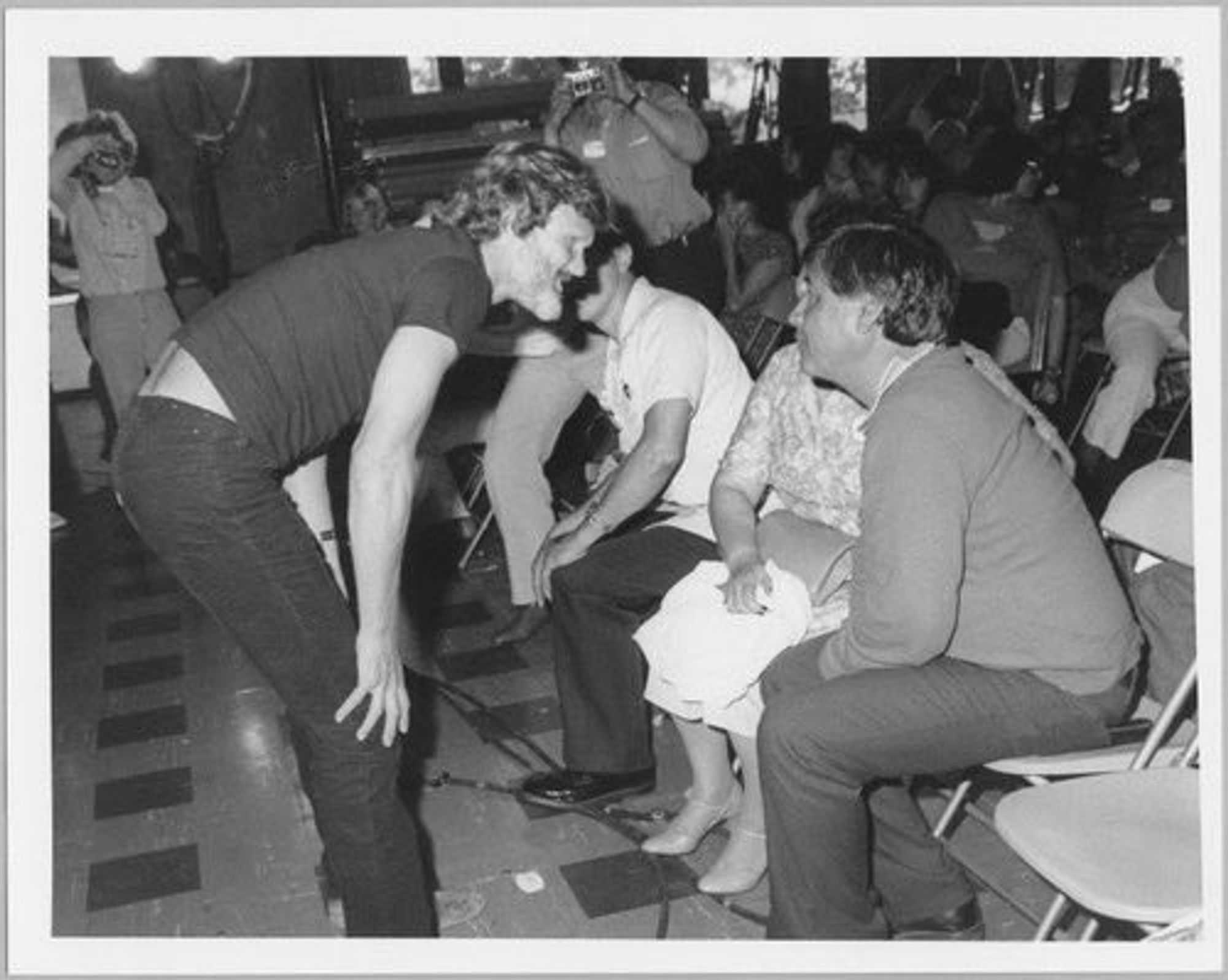 Kris Kristofferson and Cesar Chavez in San Jose in 1982