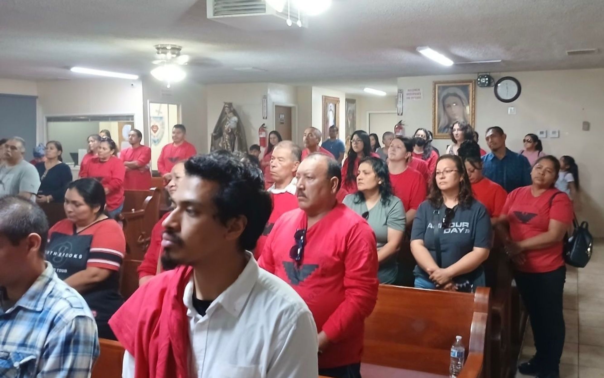 Mass marking anniversary of the death of Rosa Sanchez, who was run over and killed while working in the carrot fields.