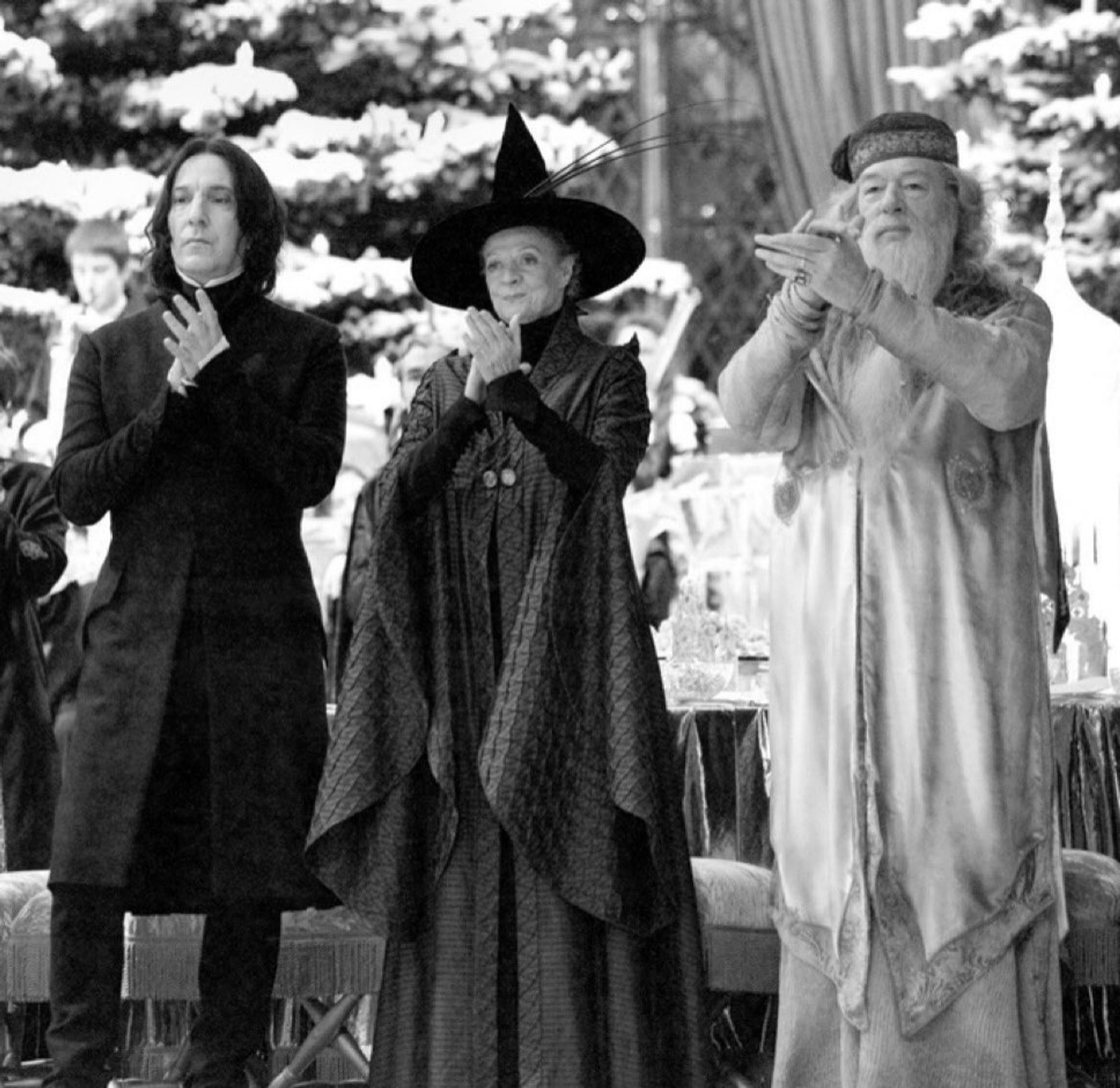 Severus Rogue, Minerva McGonagall, Albus Dumbledore.