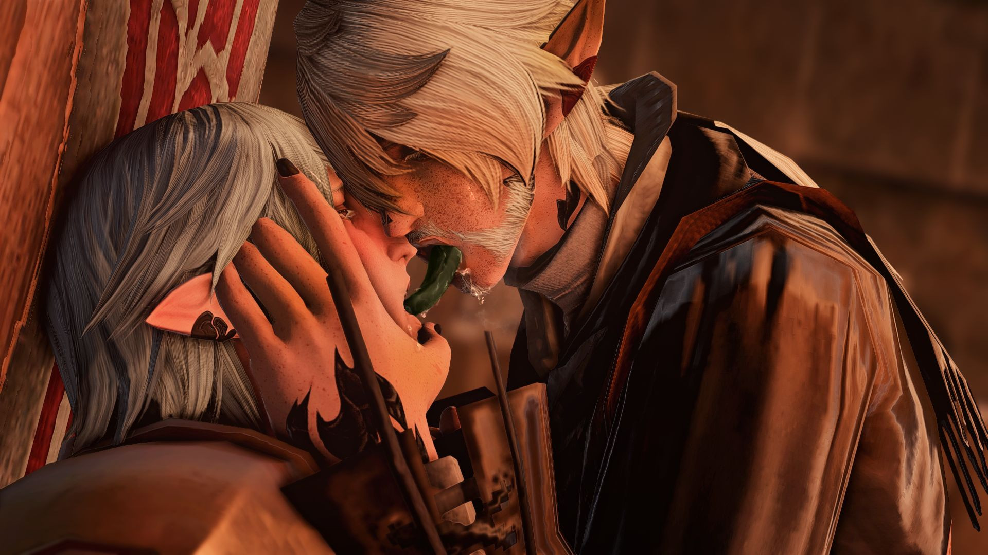 Vlin tongue fucking Haurchefant but it's a close up 👍