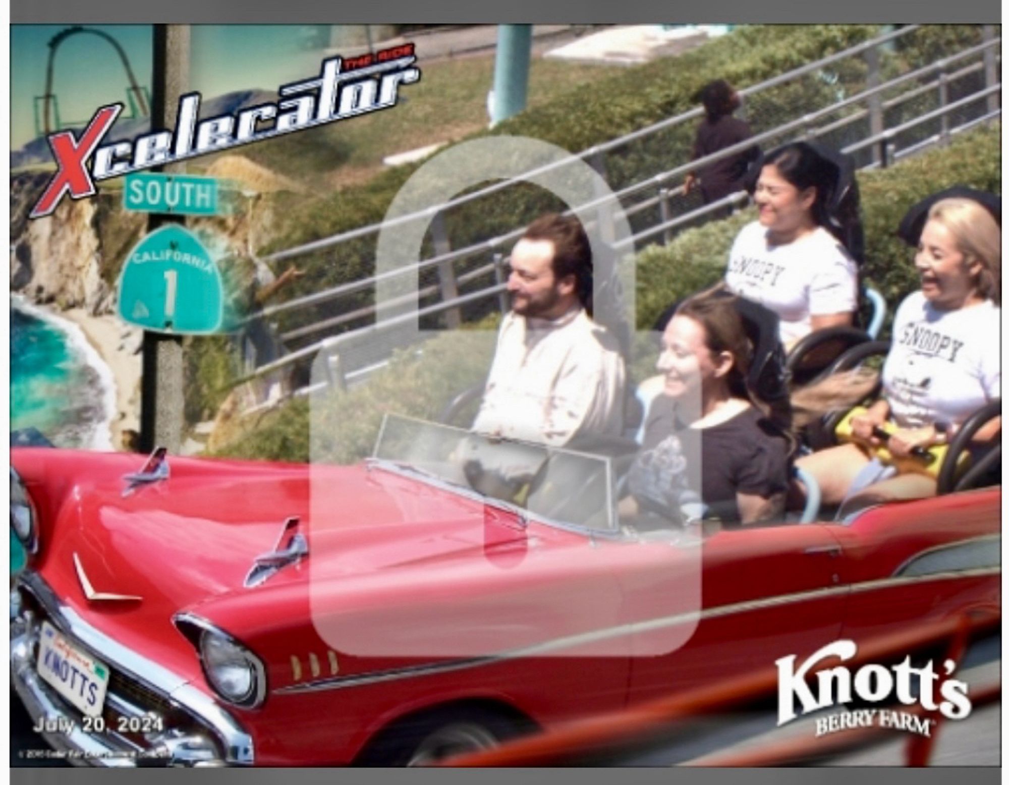 Front row seats on Xcelerator at Knott’s today!