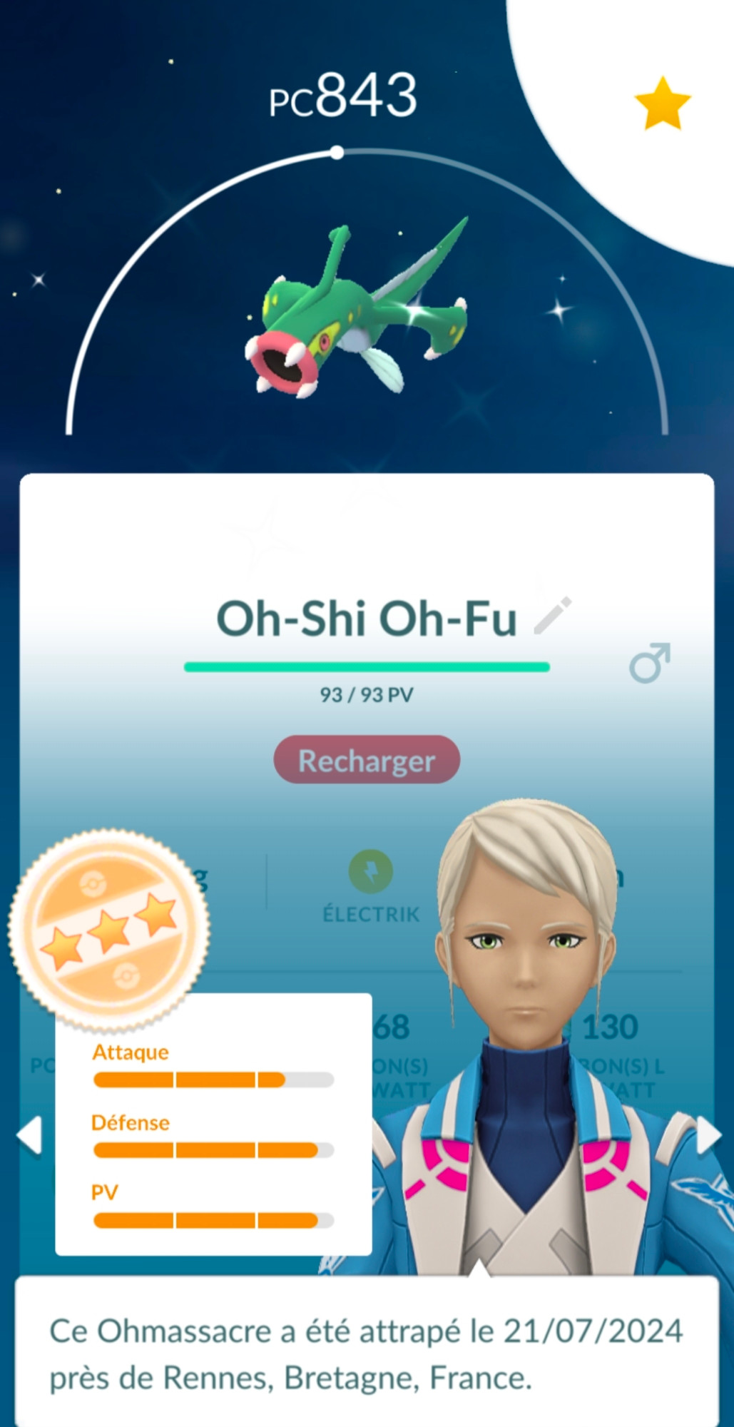 My best shiny Eelektross, named "Oh Shit Oh Fuck"