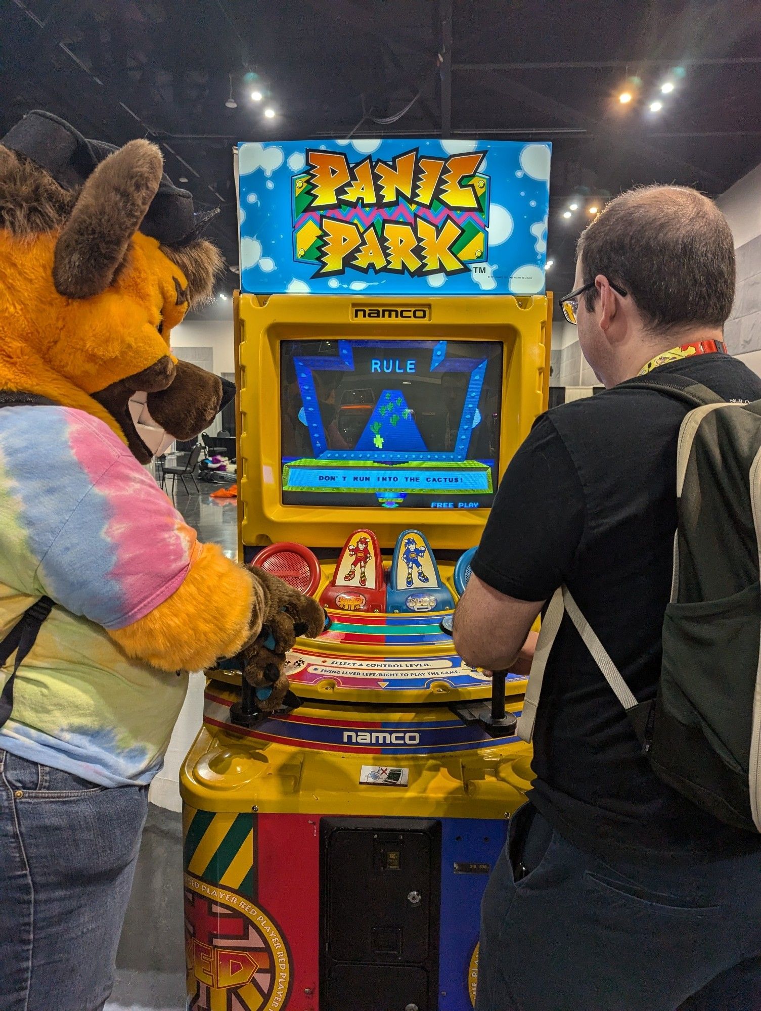 Chu and Joltink playing Panic Park