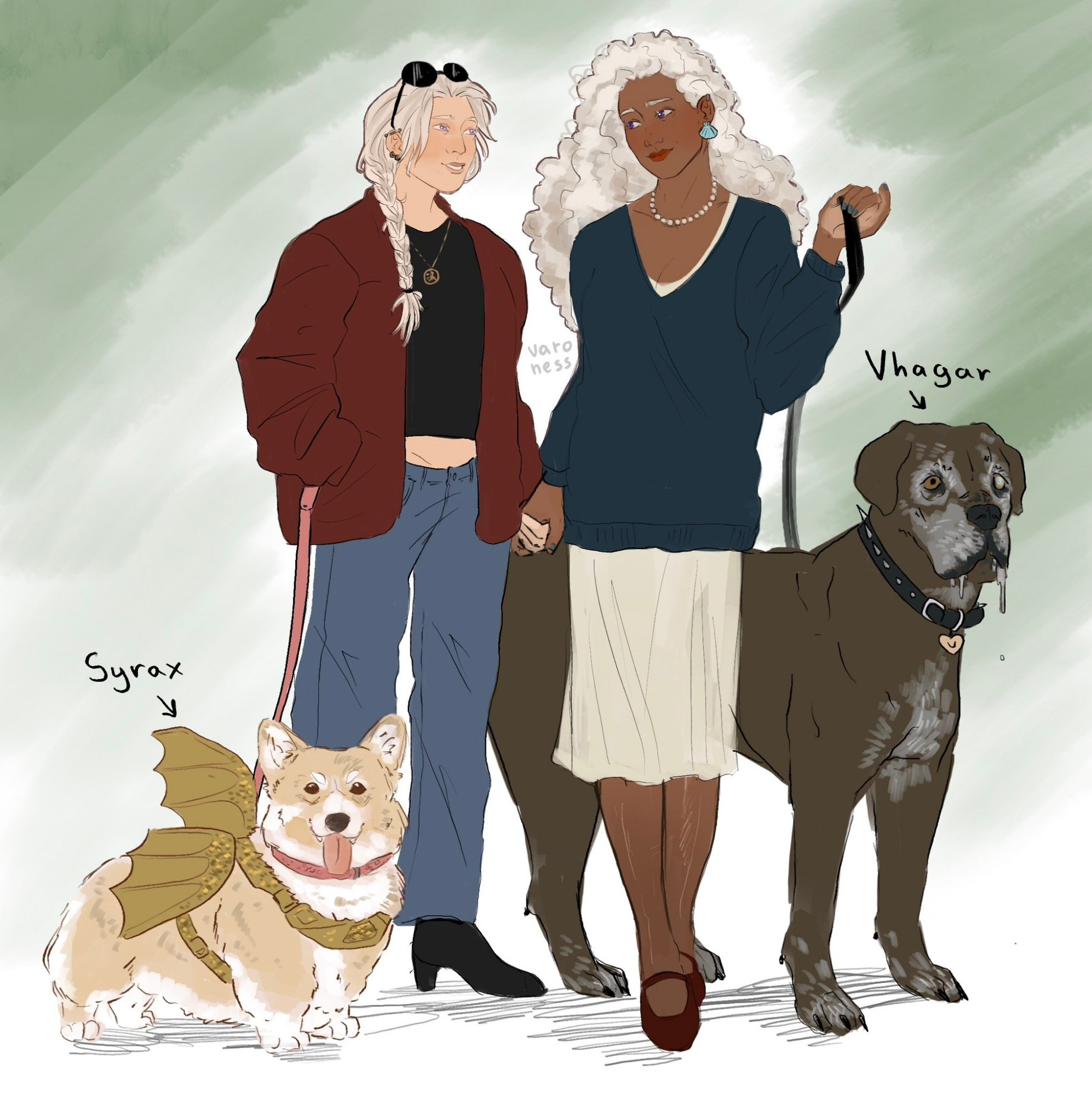 Modern versions of Rhaenyra Targaryen and Laena Velaryon