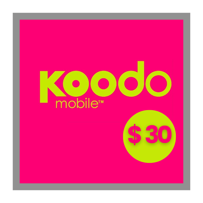 Koodo mobile logo in a similar neon color as koho