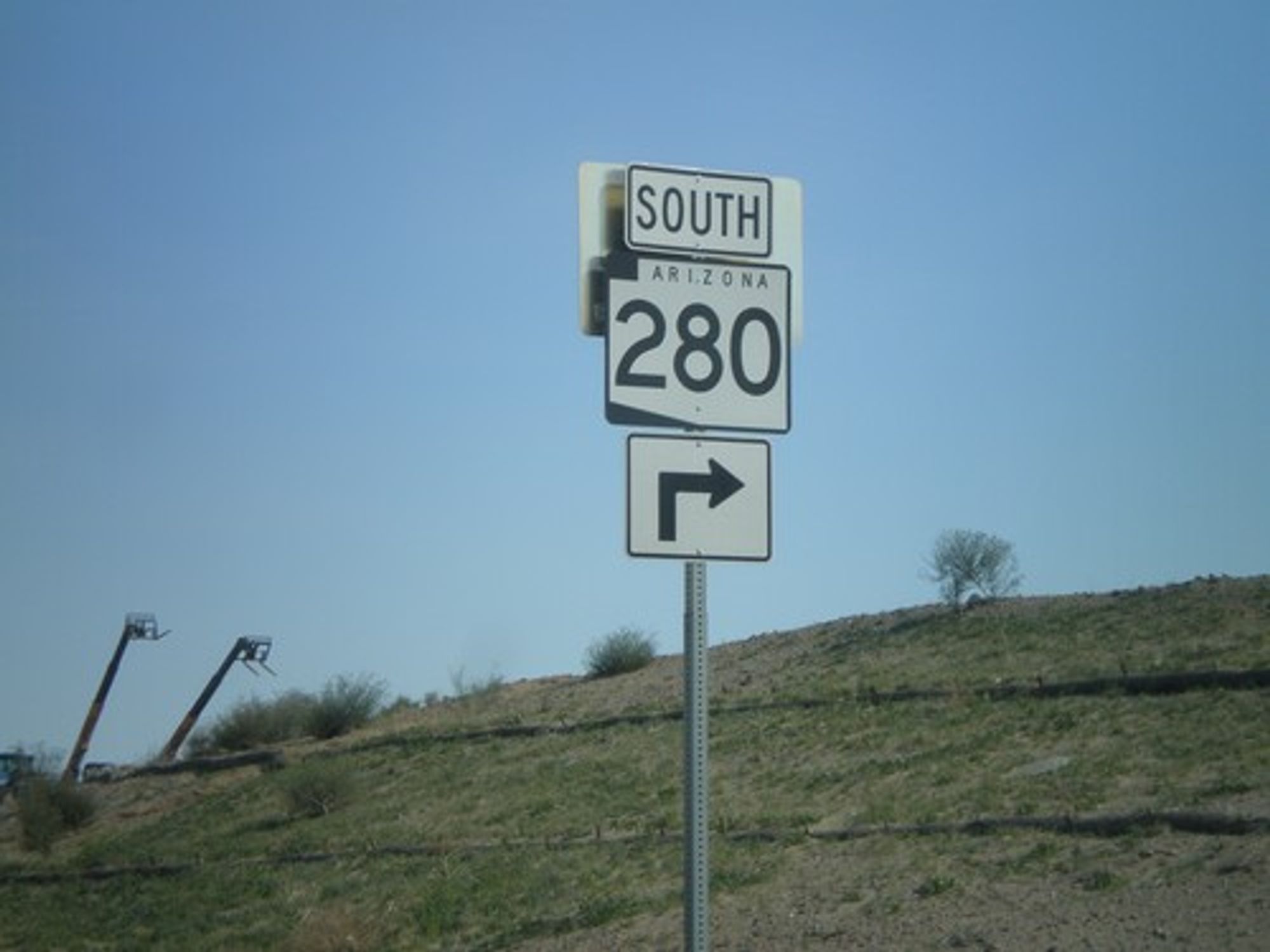 I-8 East Exit 3 Offramp at AZ-280