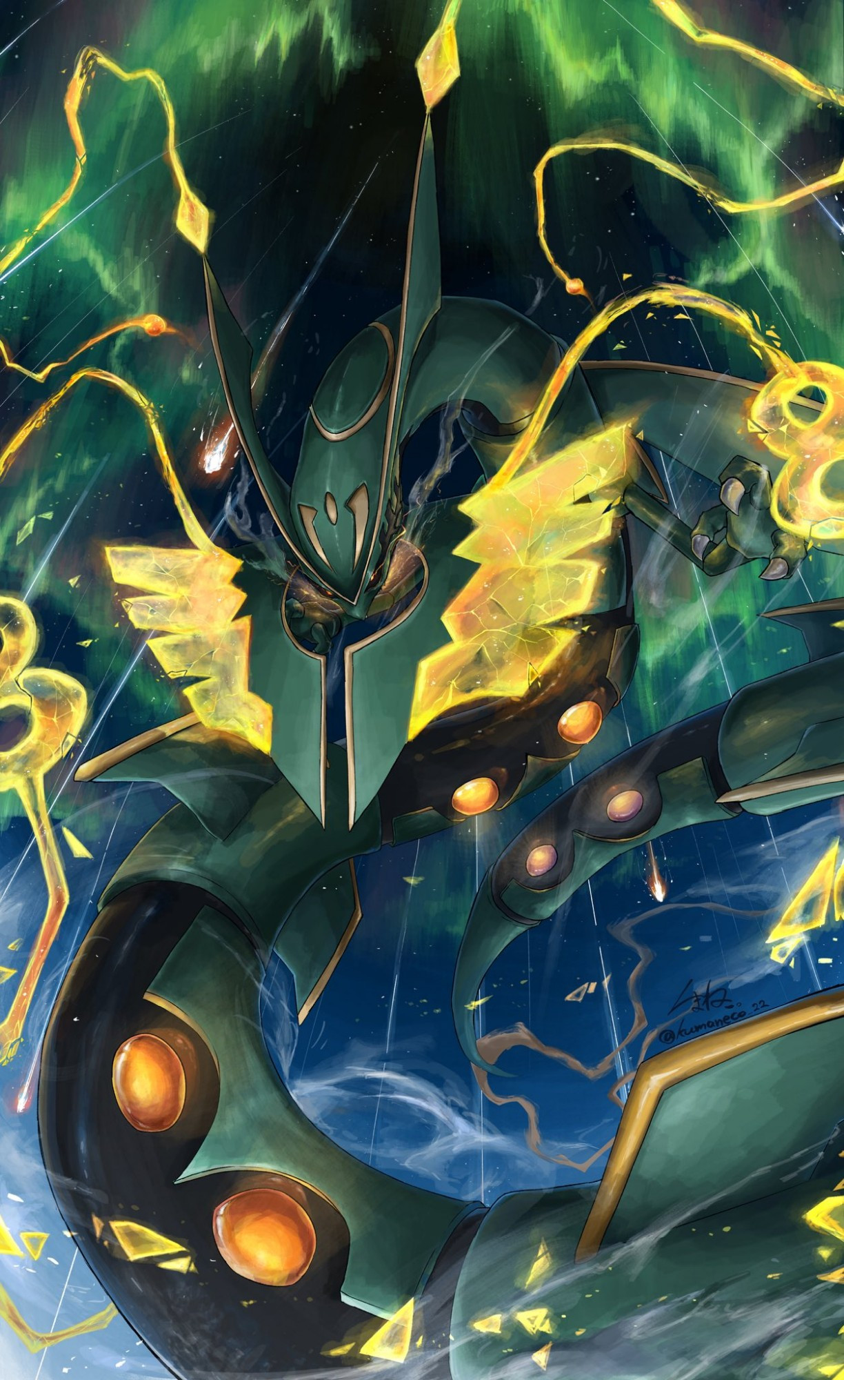 #Fanart af Mega Rayquaza