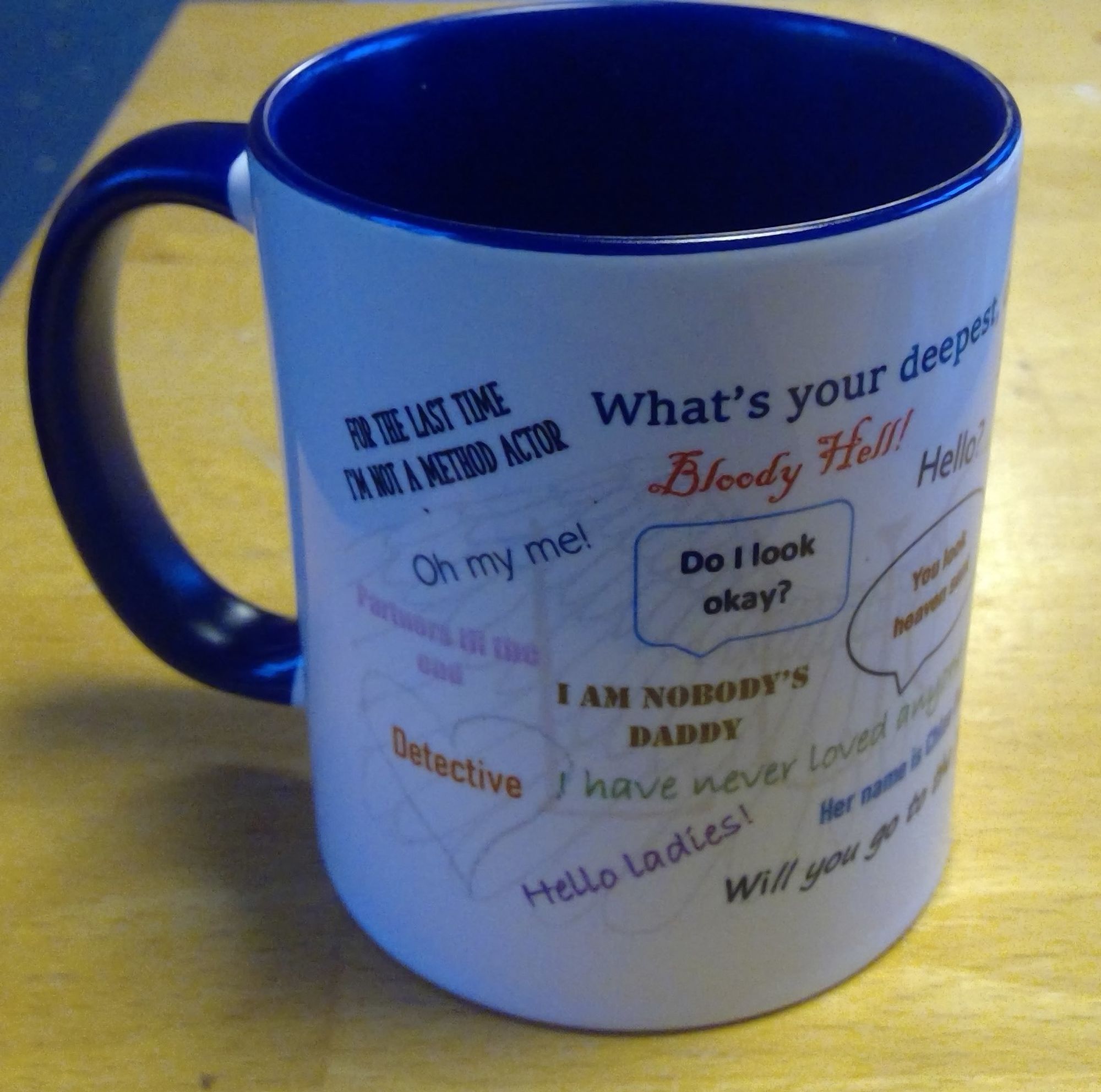 Mug with favourite quotes from Lucifer Netflix