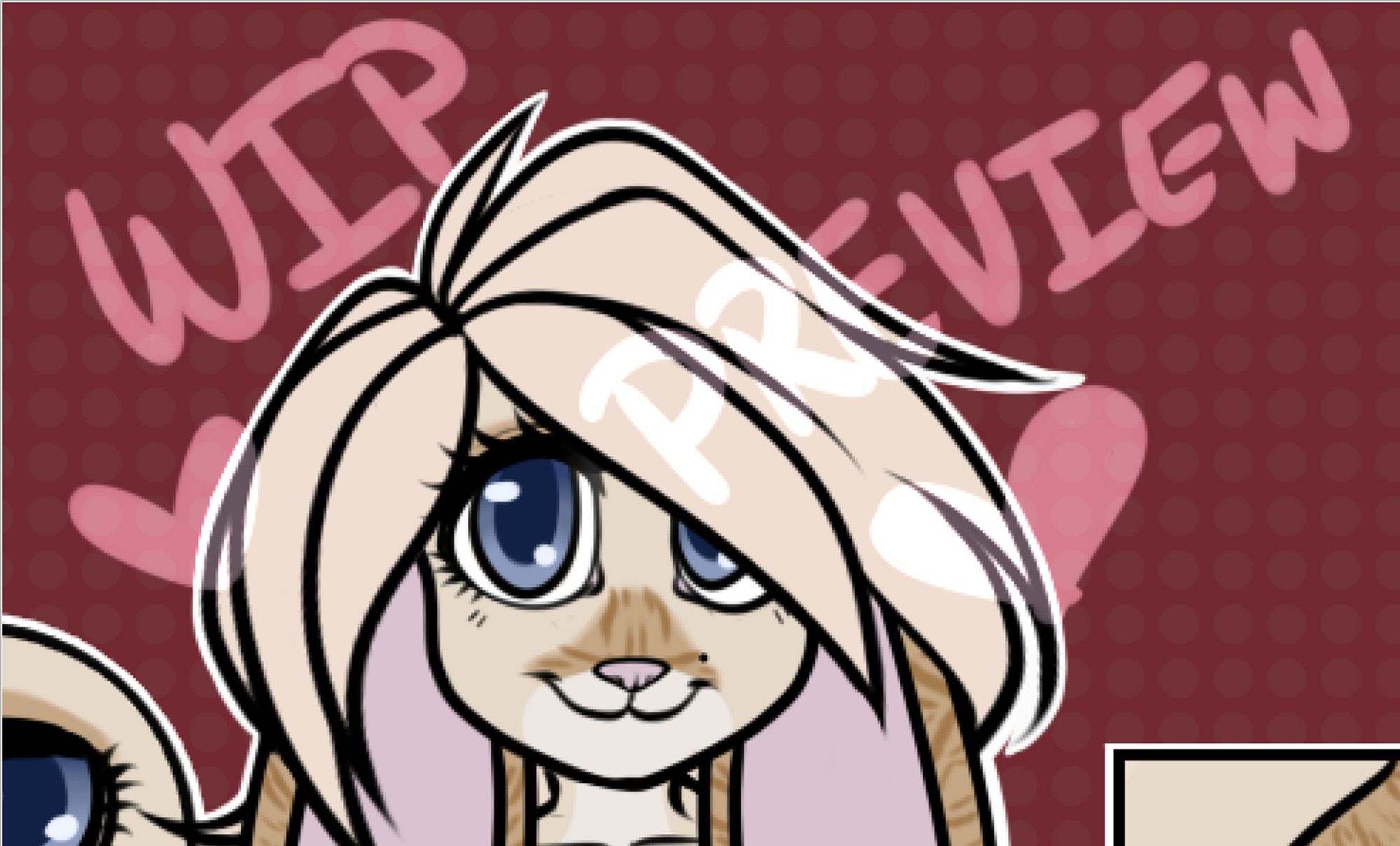 Blonde Cabbit preview image with blue-grey eyes