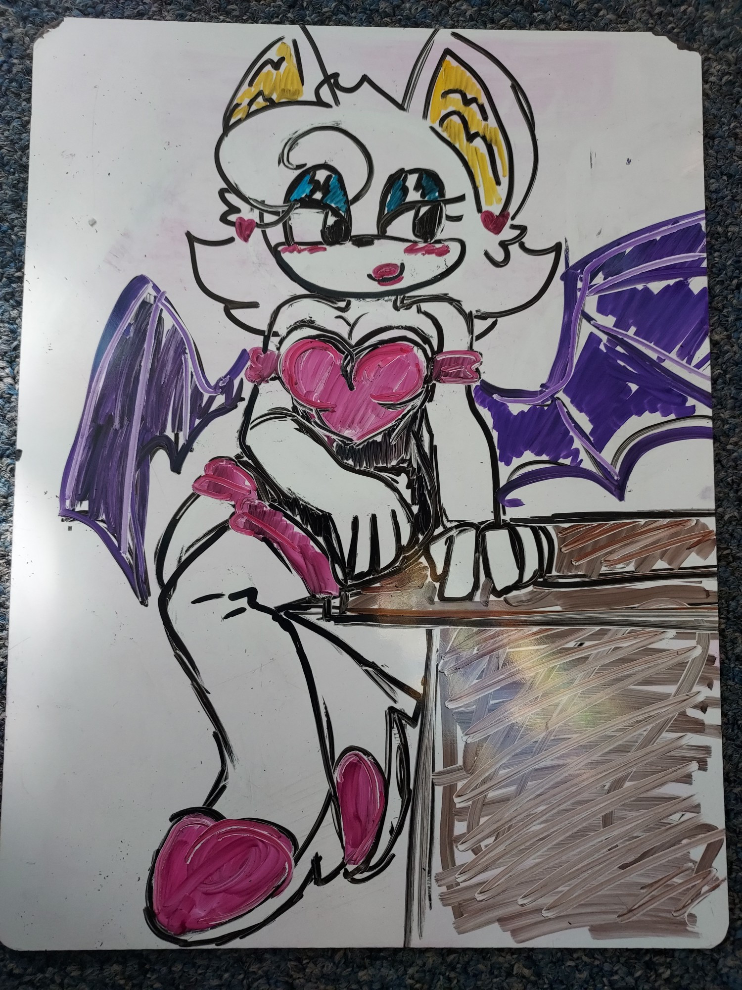 school white board rouge