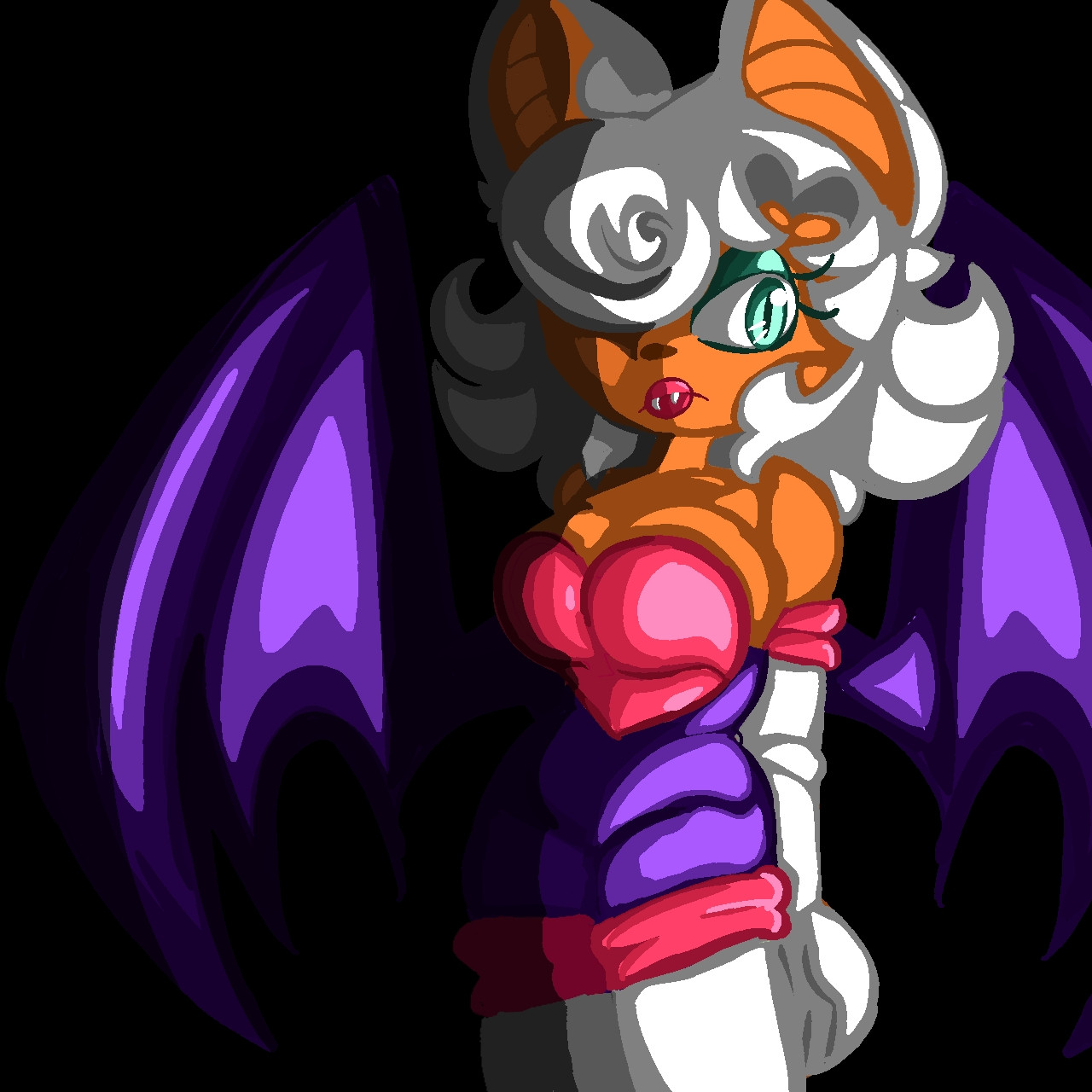 dont mind the transparency i dont care to fix it. anyway, i was supposed to be testing brushes and i drew rouge 3 times instead 