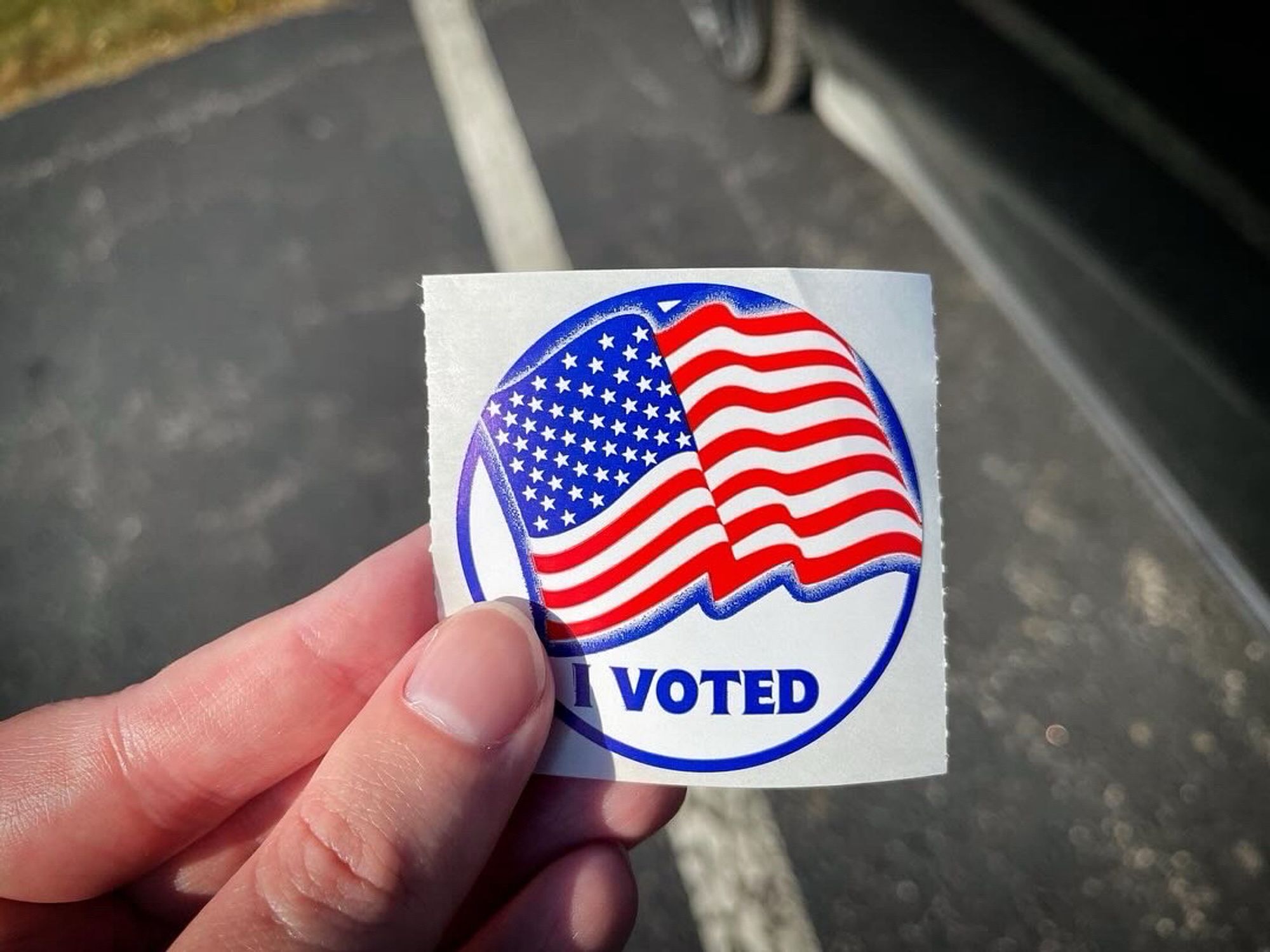 My I Voted sticker