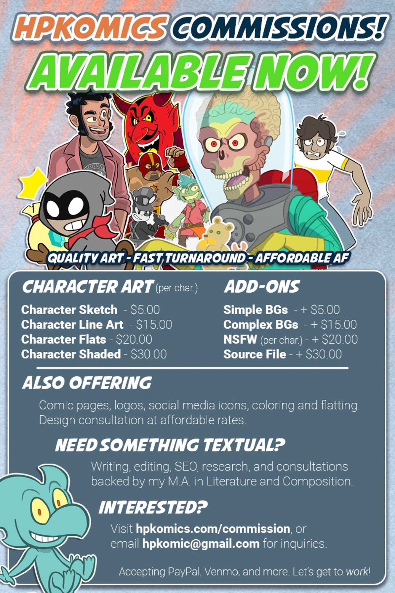 Commission info at https://www.hpkomics.com/commission/