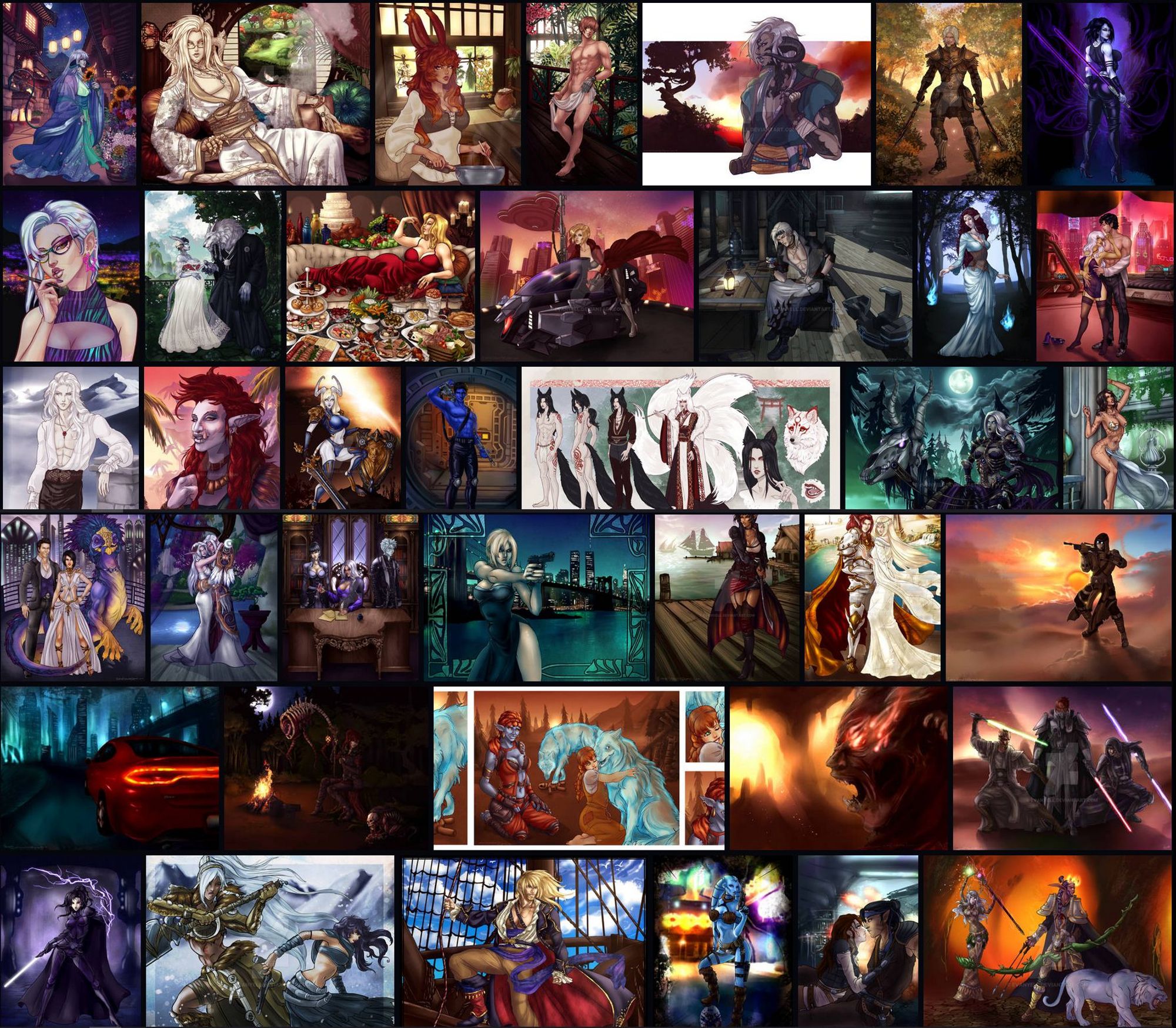 Portfolio of many commission pieces and works over the years