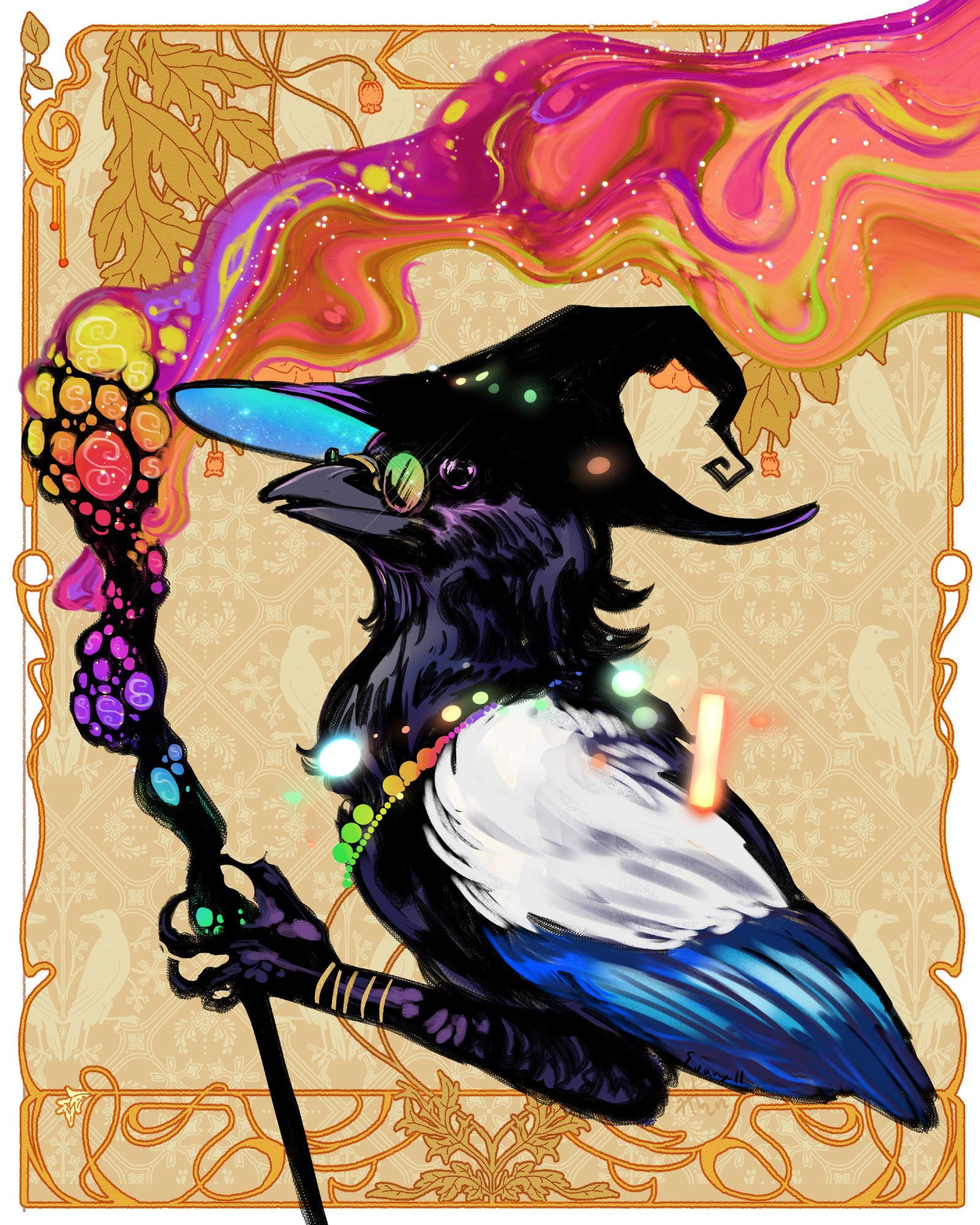 D&D Kenku magpie 'Skittle Wizard'