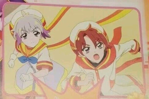 Daifuku Toyama and Satoru Toyama's Pretty Cure forms from the movie