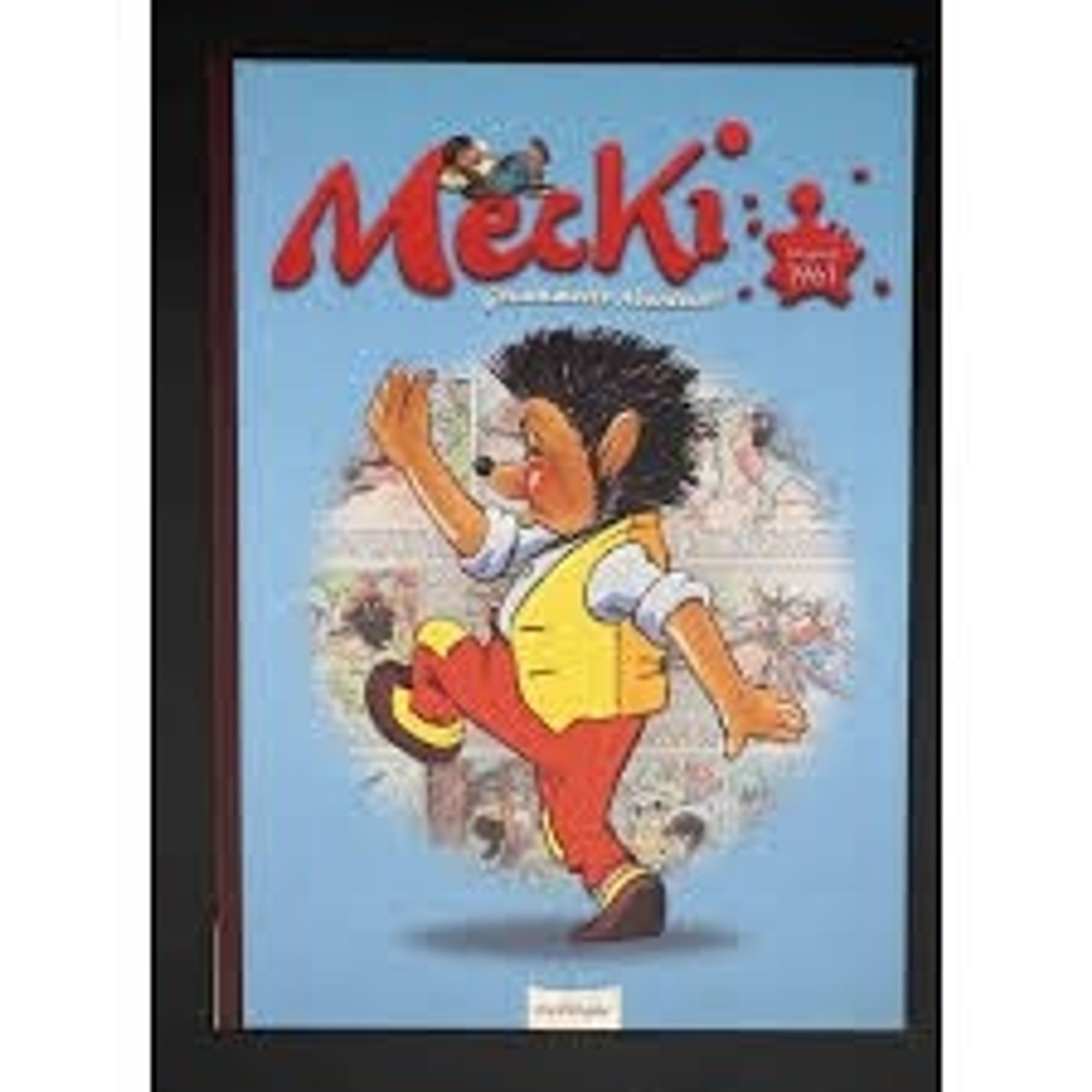 Cover des Kinderbuch "Mecki" (eine Igelfigur)