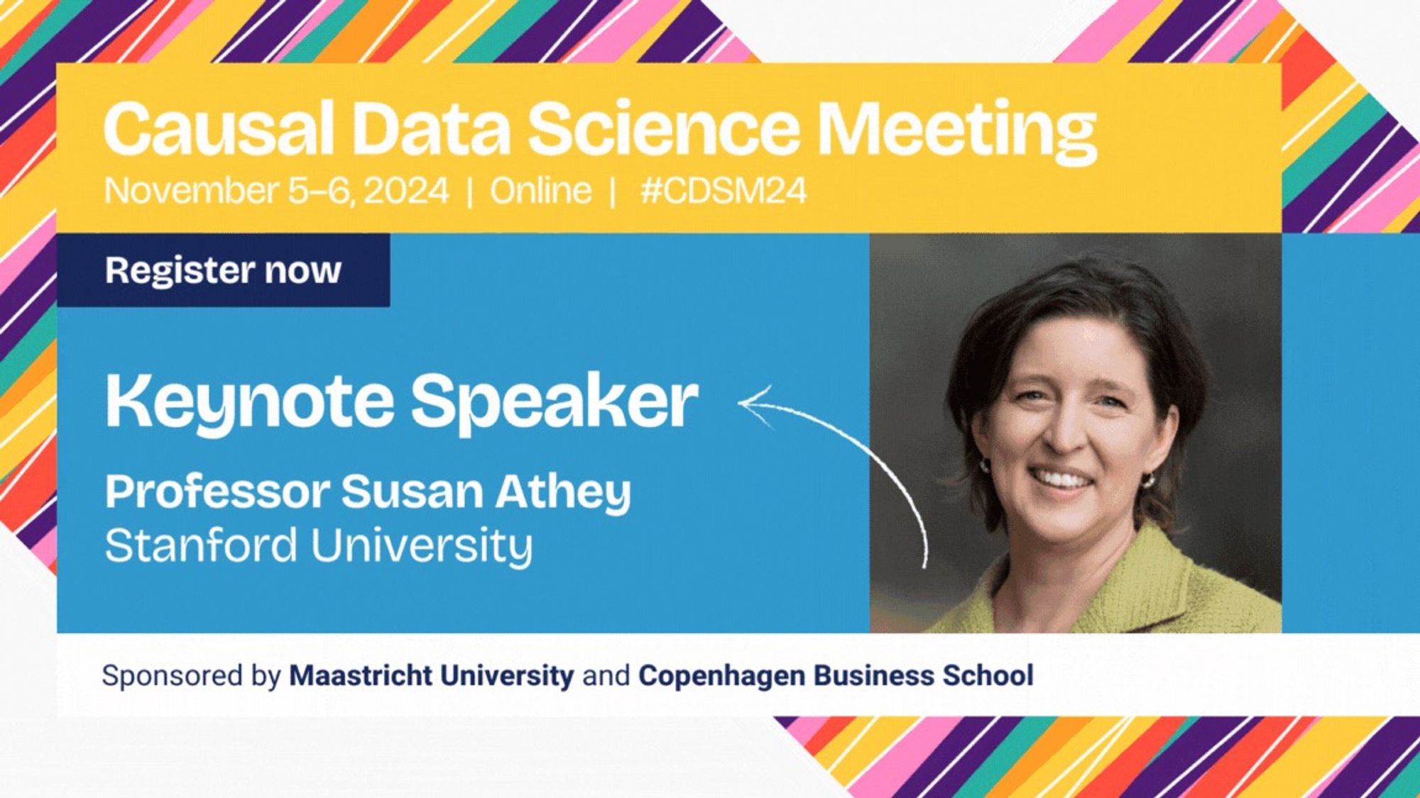 Call for papers for the Causal Data Science Meeting 2024 with Prof. Susan Athey as keynote speaker