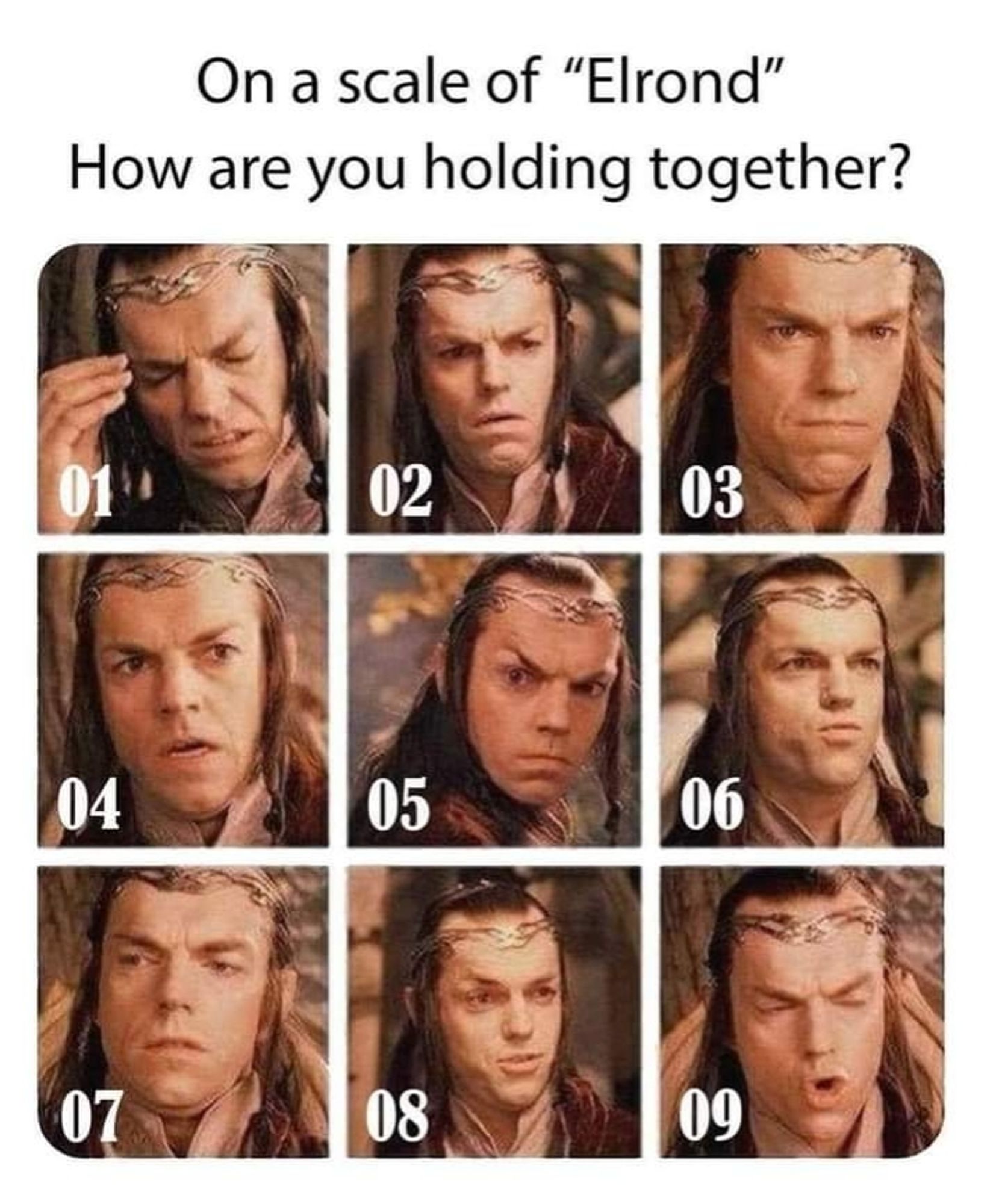 Elrond is not holding it together that good, are you?