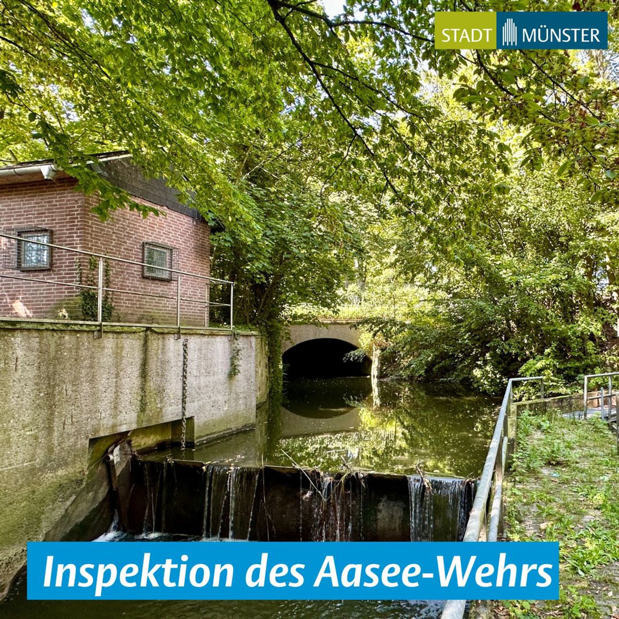 Aasee-Wehr an der Badestraße