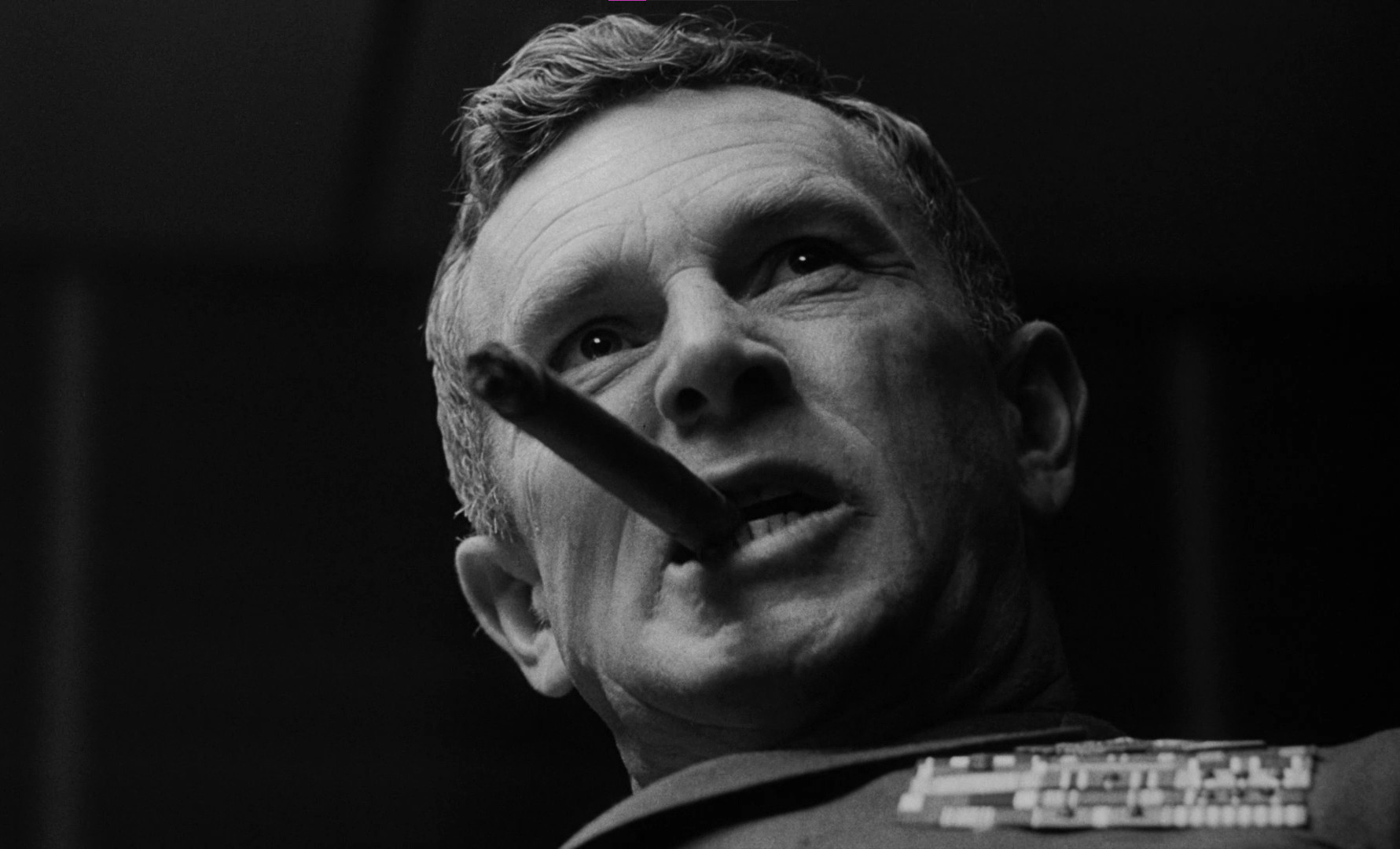 Dr. Strangelove (1964) dir. Stanley Kubrick
The paranoid Brigadier General Jack D. Ripper, played marvelously by Sterling Hayden. Probably the only person on the planet capable of making cigars look cooler. Love the light in his eyes as well.