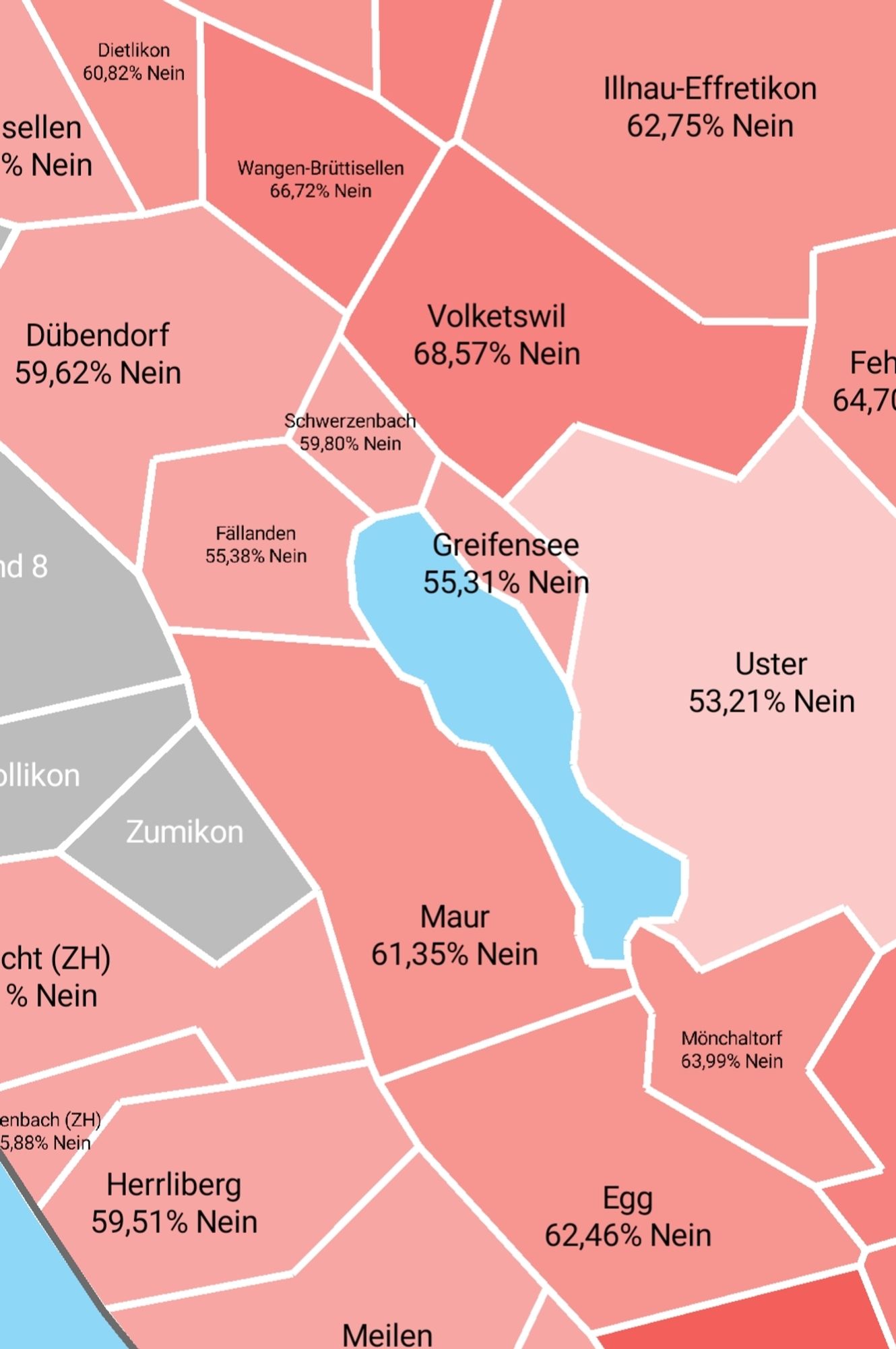 Abstimmungsresultate Bezirk Uster zum Bildungsgesetz