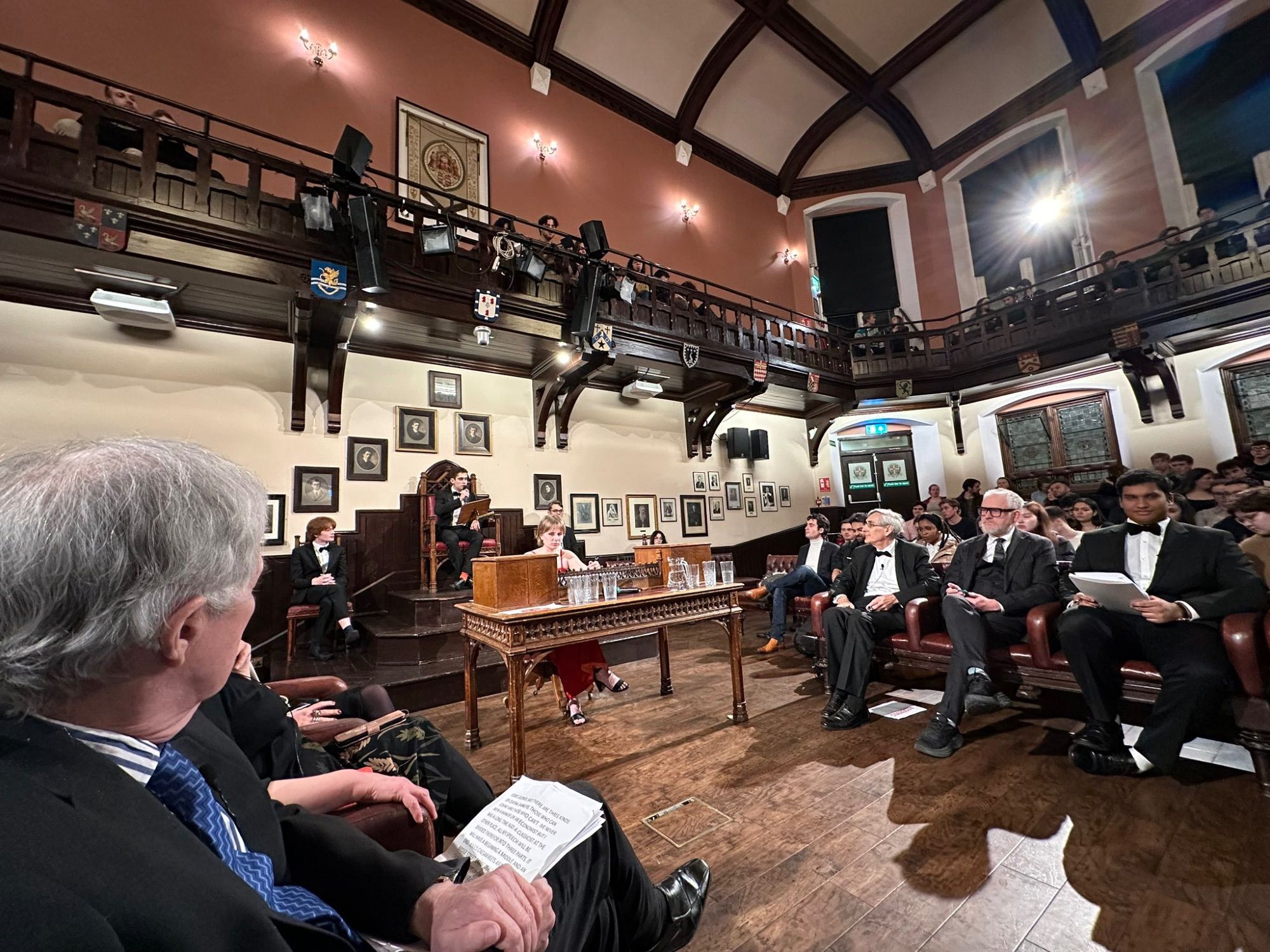 Cambridge union debate chamber