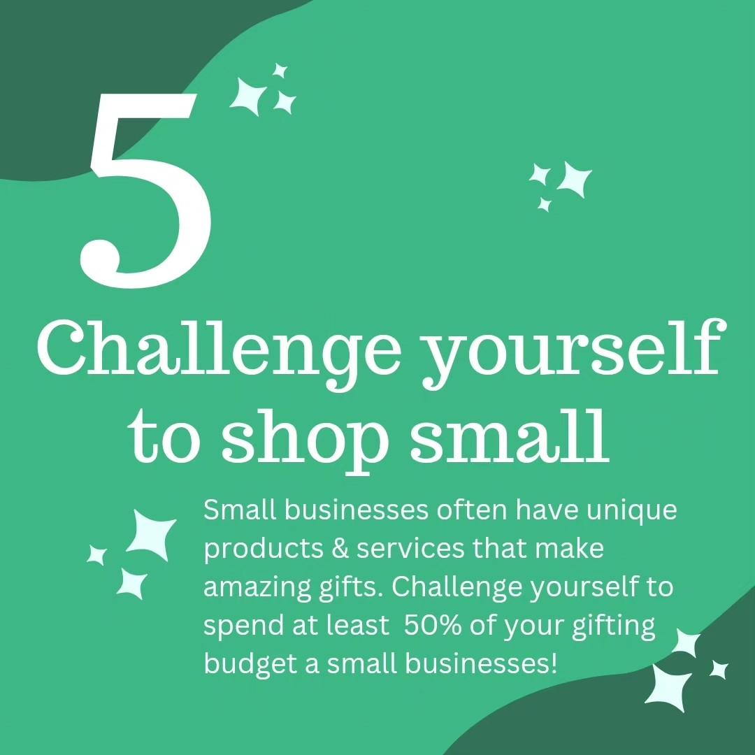 5 challenge yourself to shop small