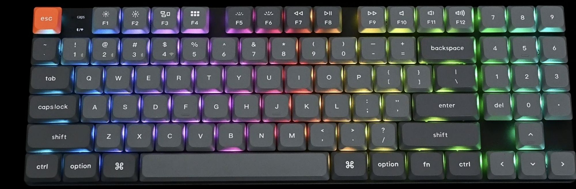 Keychron K13 Max keyboard. Low profile RGB mechanical keyboard.