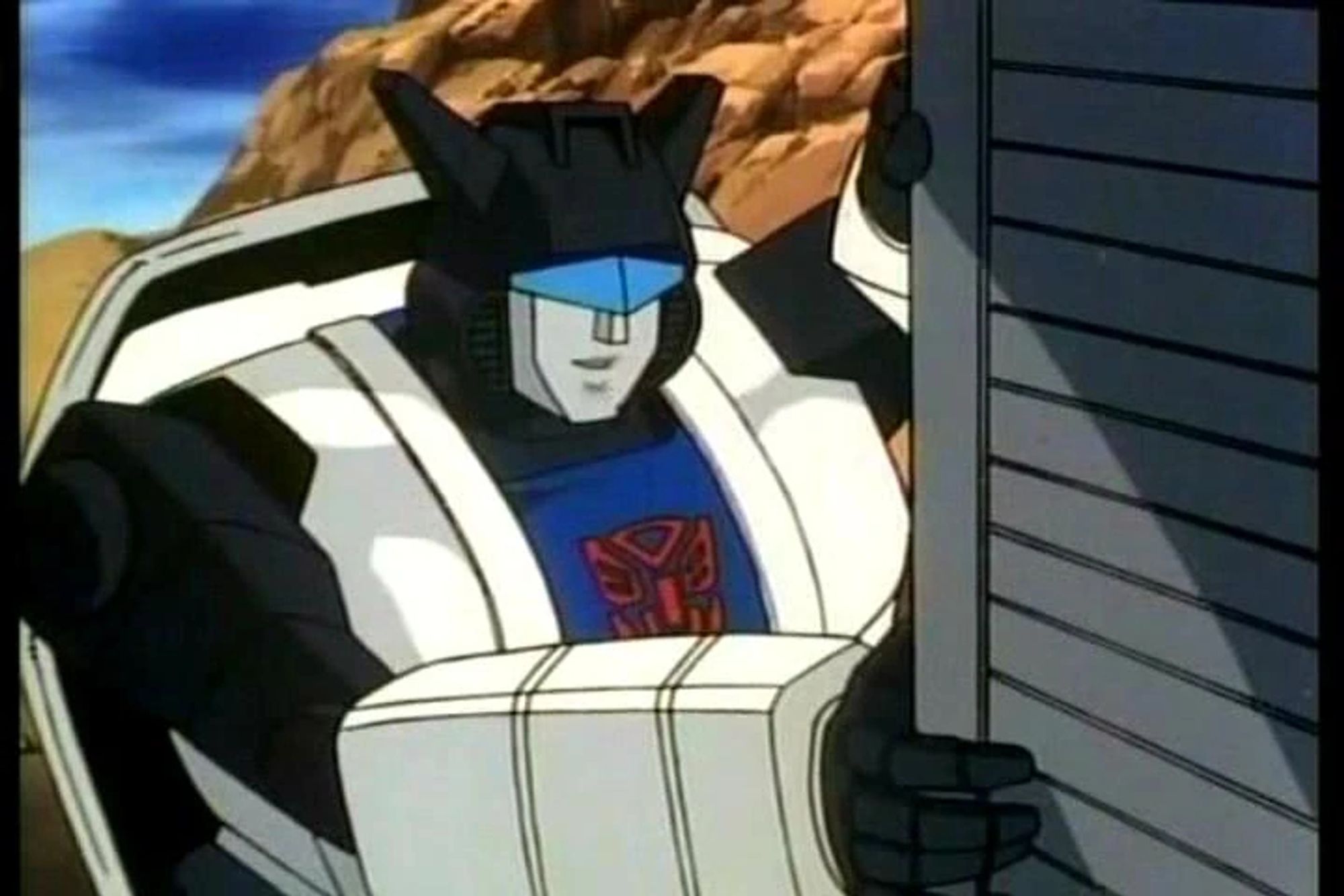 Jazz, an Autobot from the original Transformers cartoon.