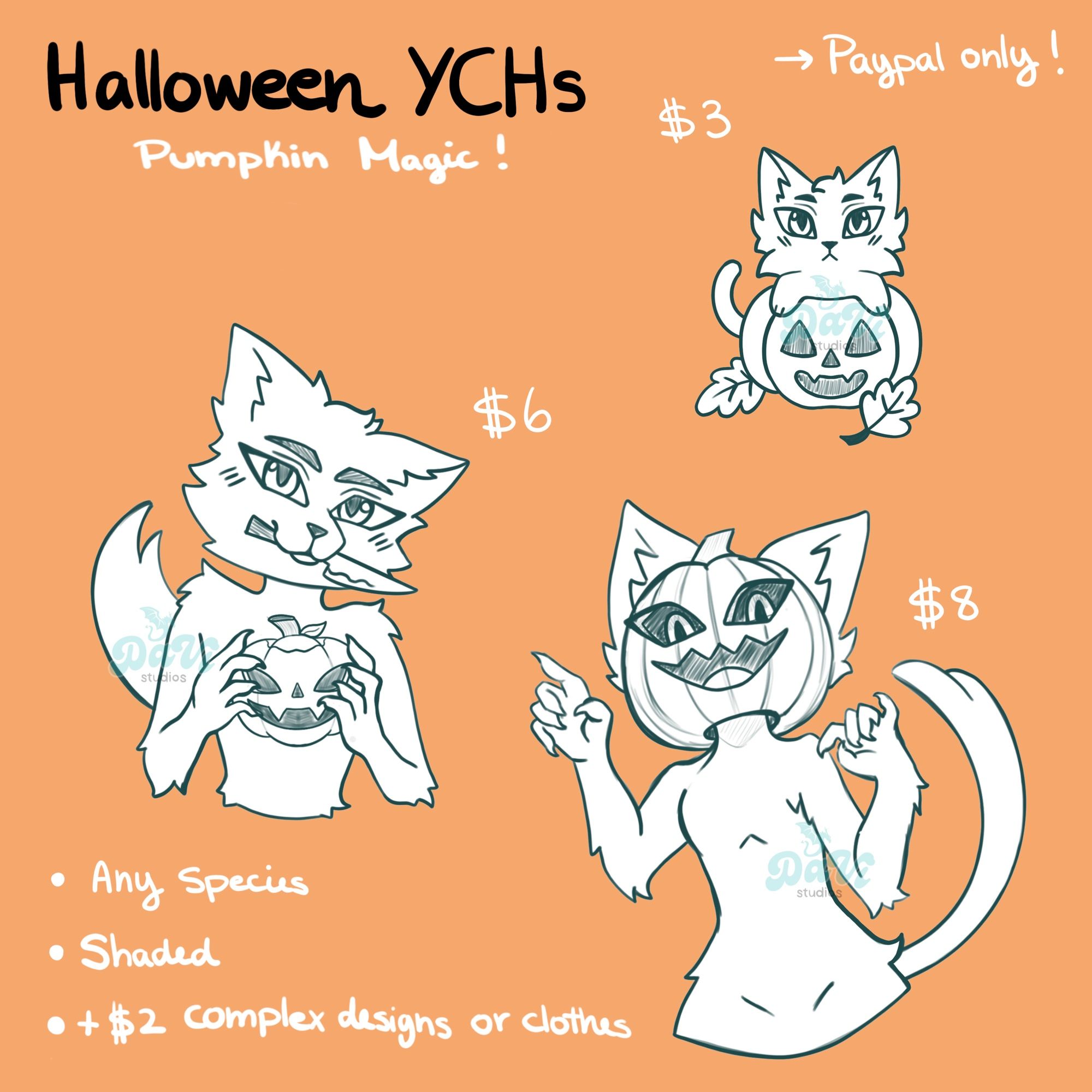 Furry YCH Halloween