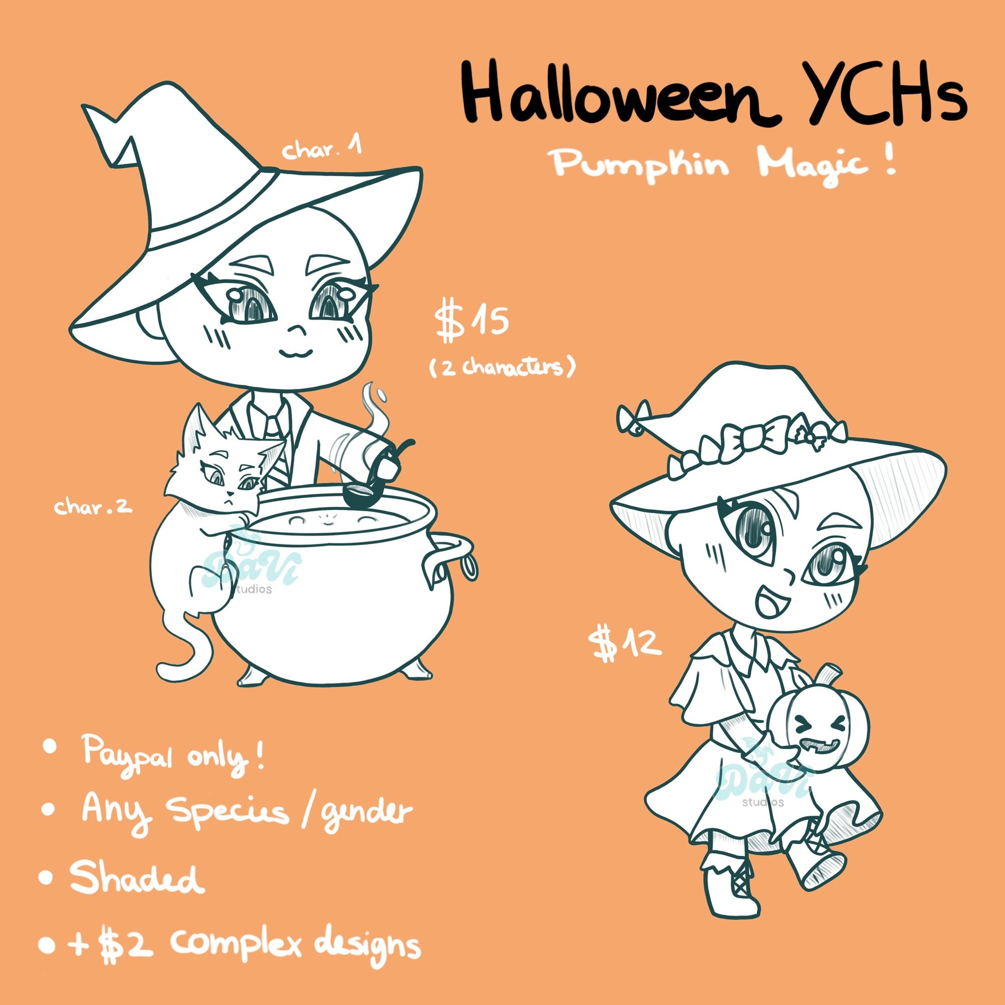 Chibi YCH Halloween