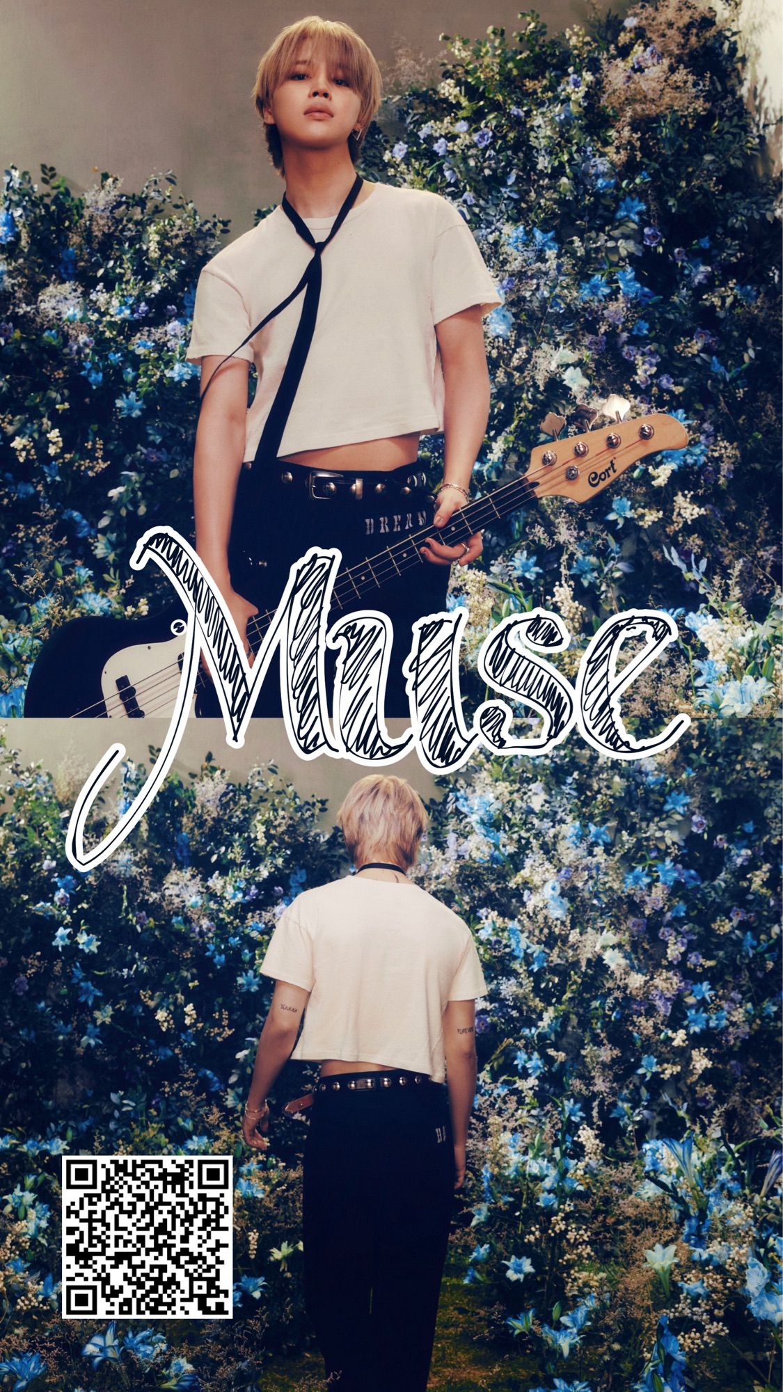 Jimin MUSE promo photos in flowers