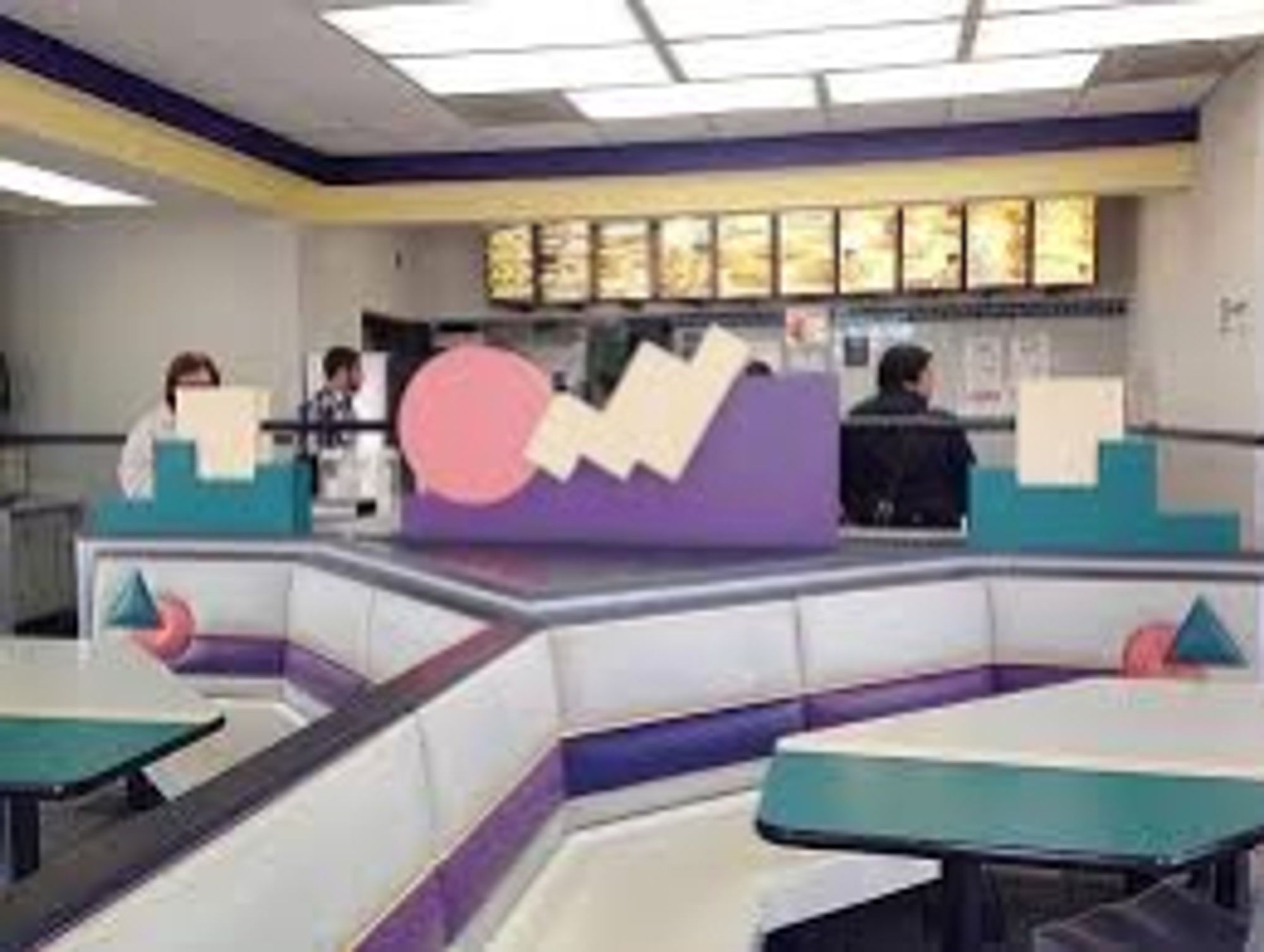 Taco Bell, but from the 90s (on the inside).