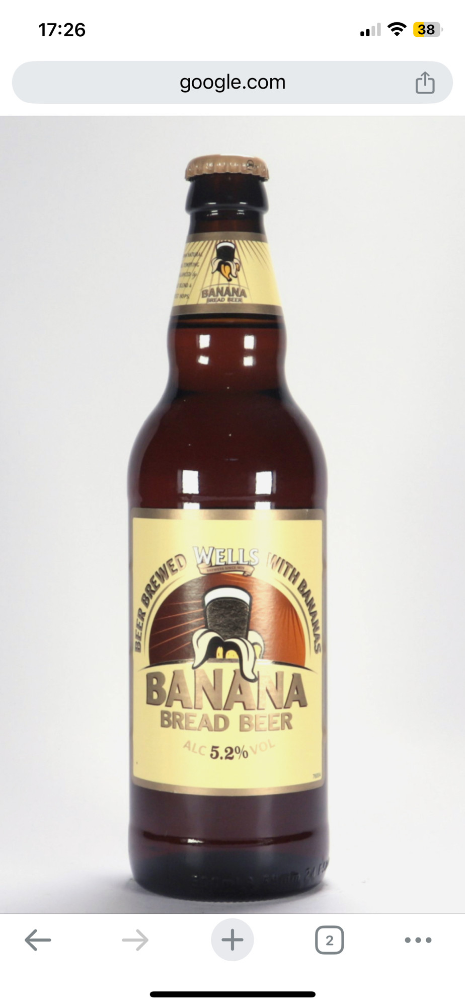 Image of a bottle of Banana Bread Beer