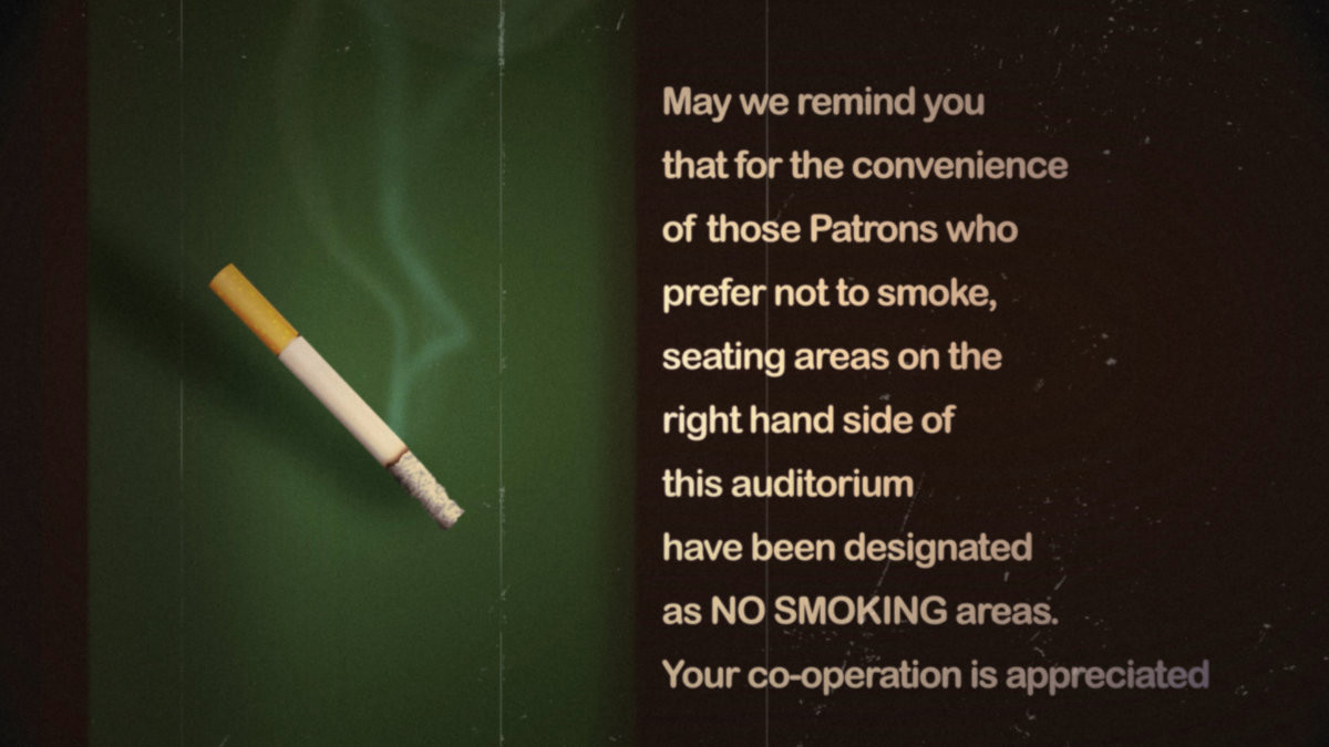 Vector graphic re-creation: No smoking warning