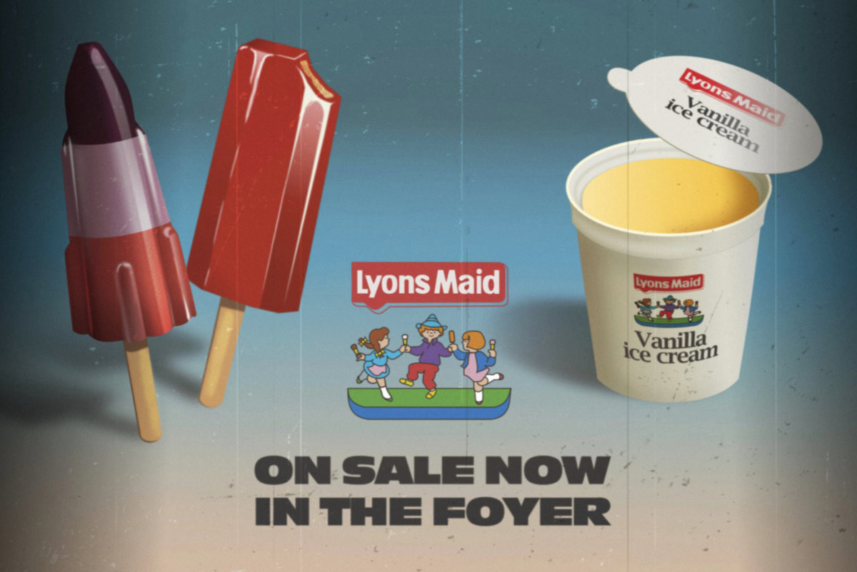 Vector graphic re-creation: Lyons Maid ad