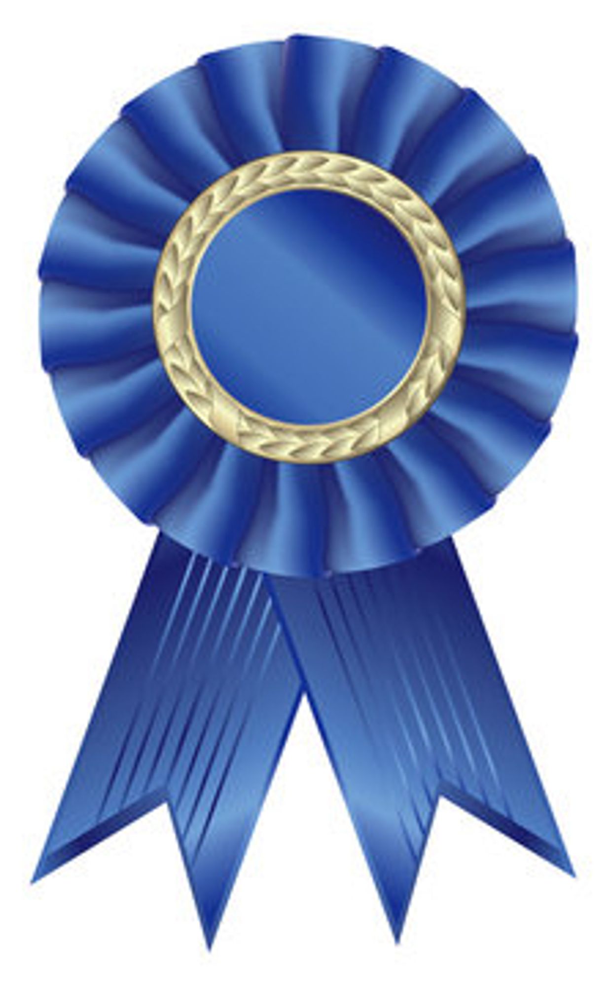 Stock photo of blue ribbon