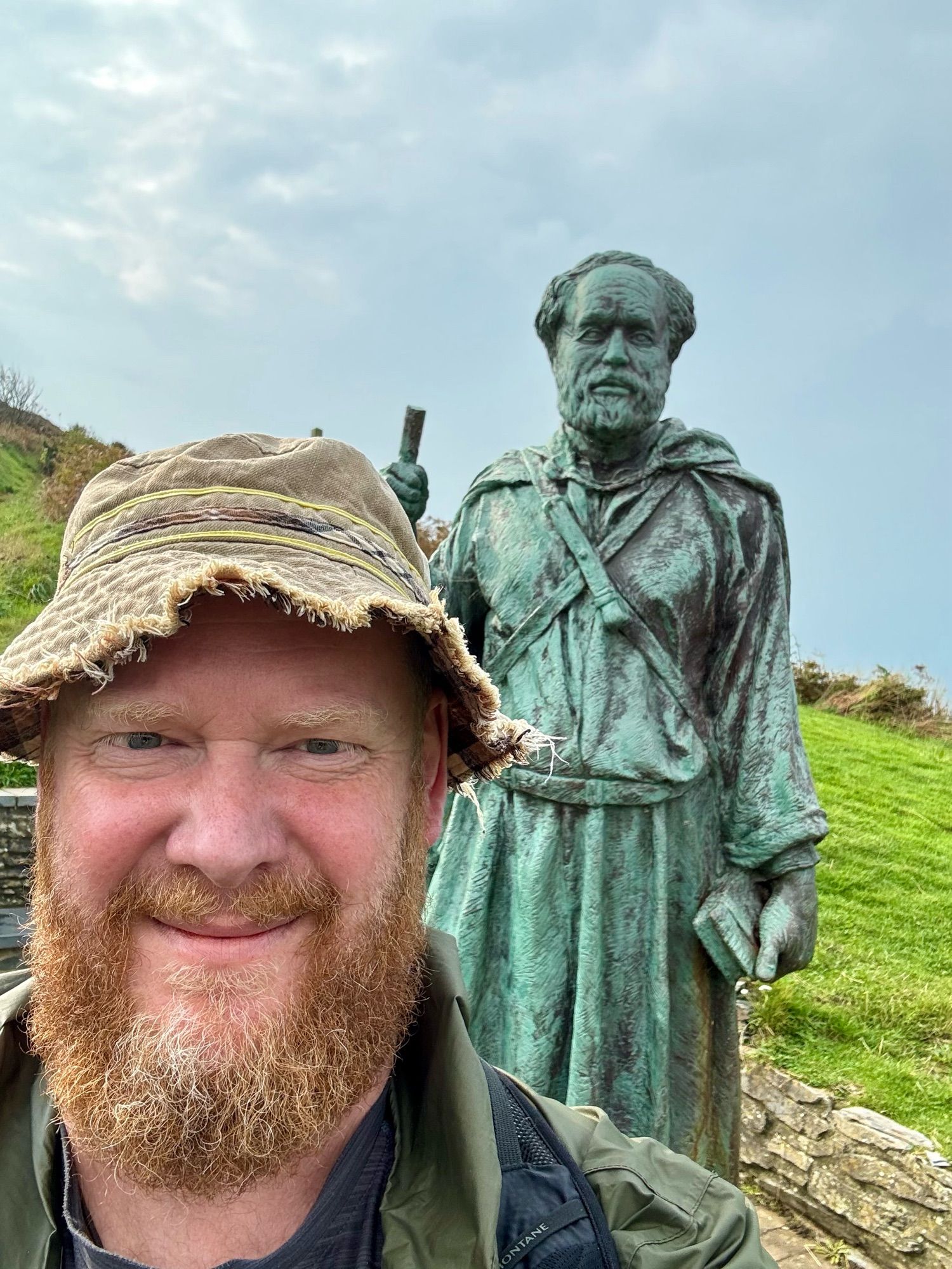 A selfie while I’m getting acquainted with St Crannog