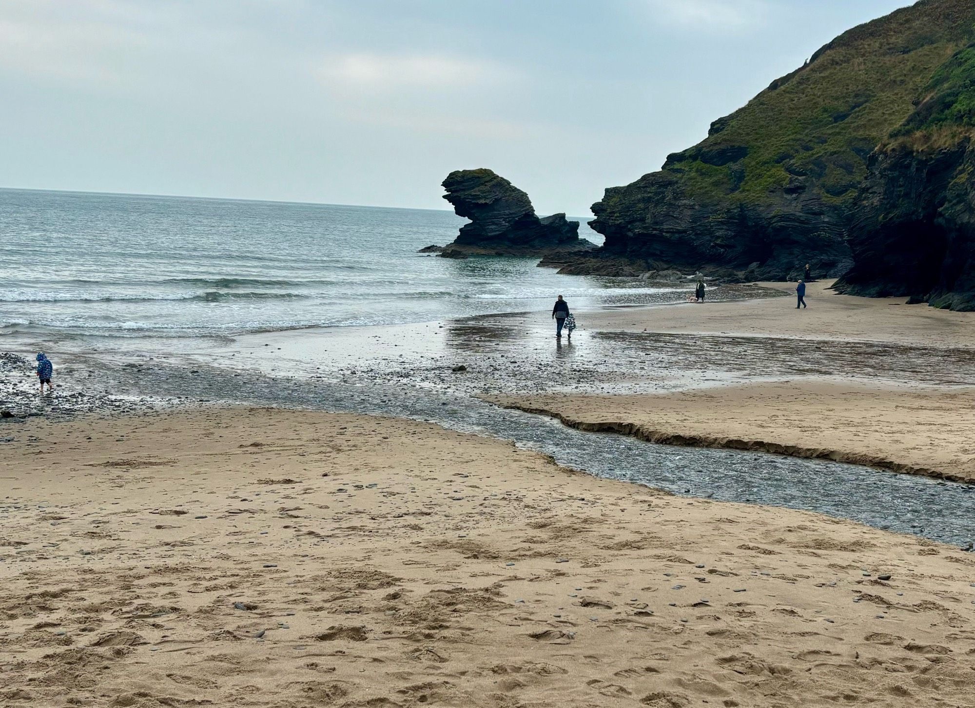 Llangrannog and the famous Carreg Bica