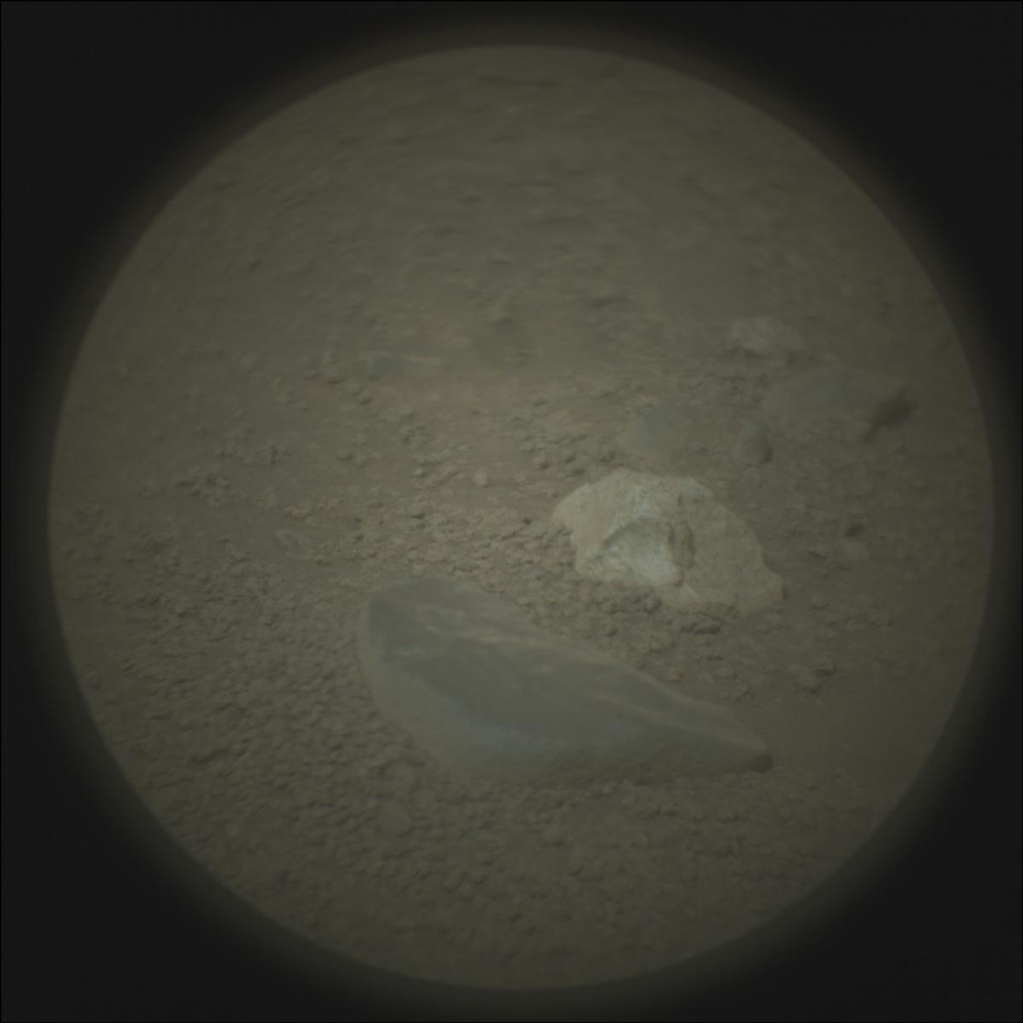 An image taken by the Perseverance rover on Mars