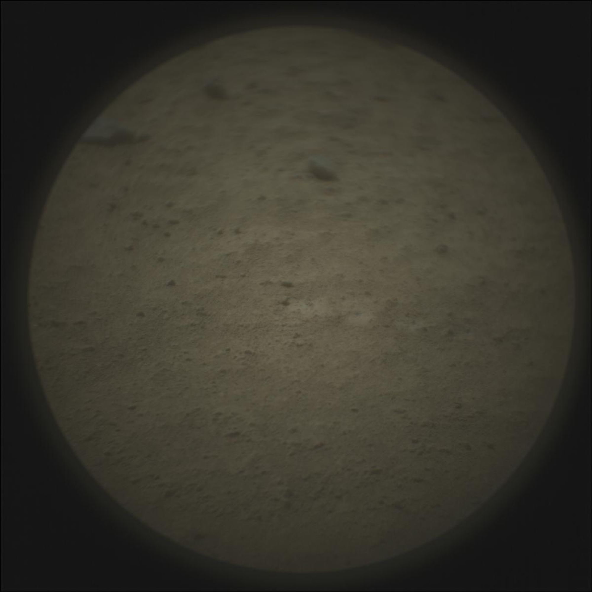 An image taken by the Perseverance rover on Mars