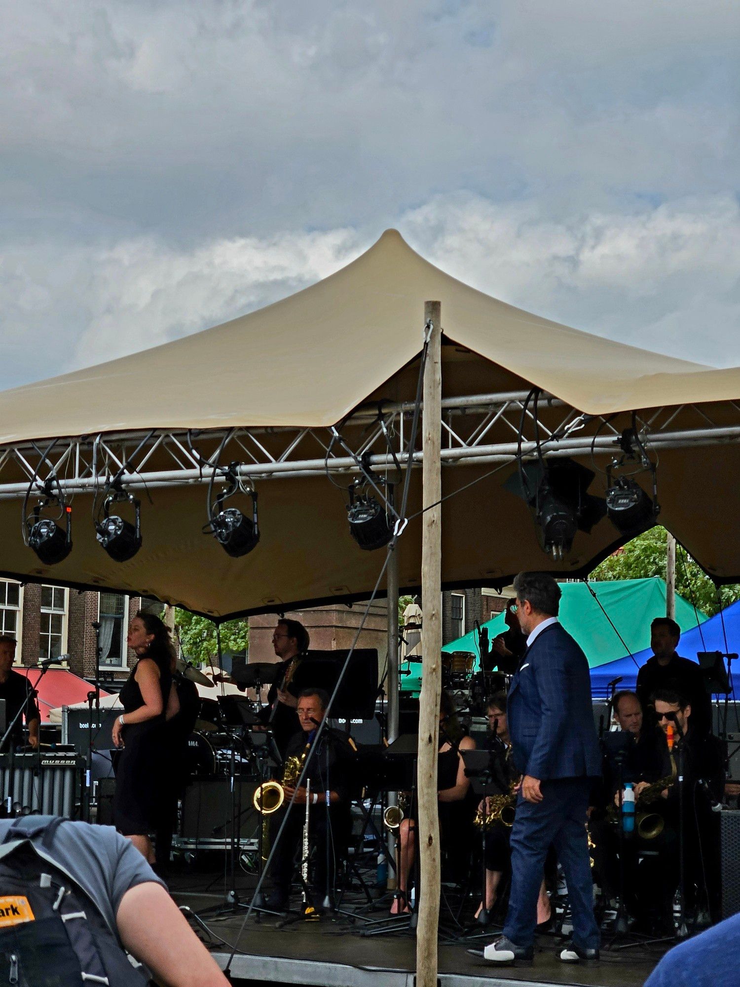 Band op jazzfestival Delft