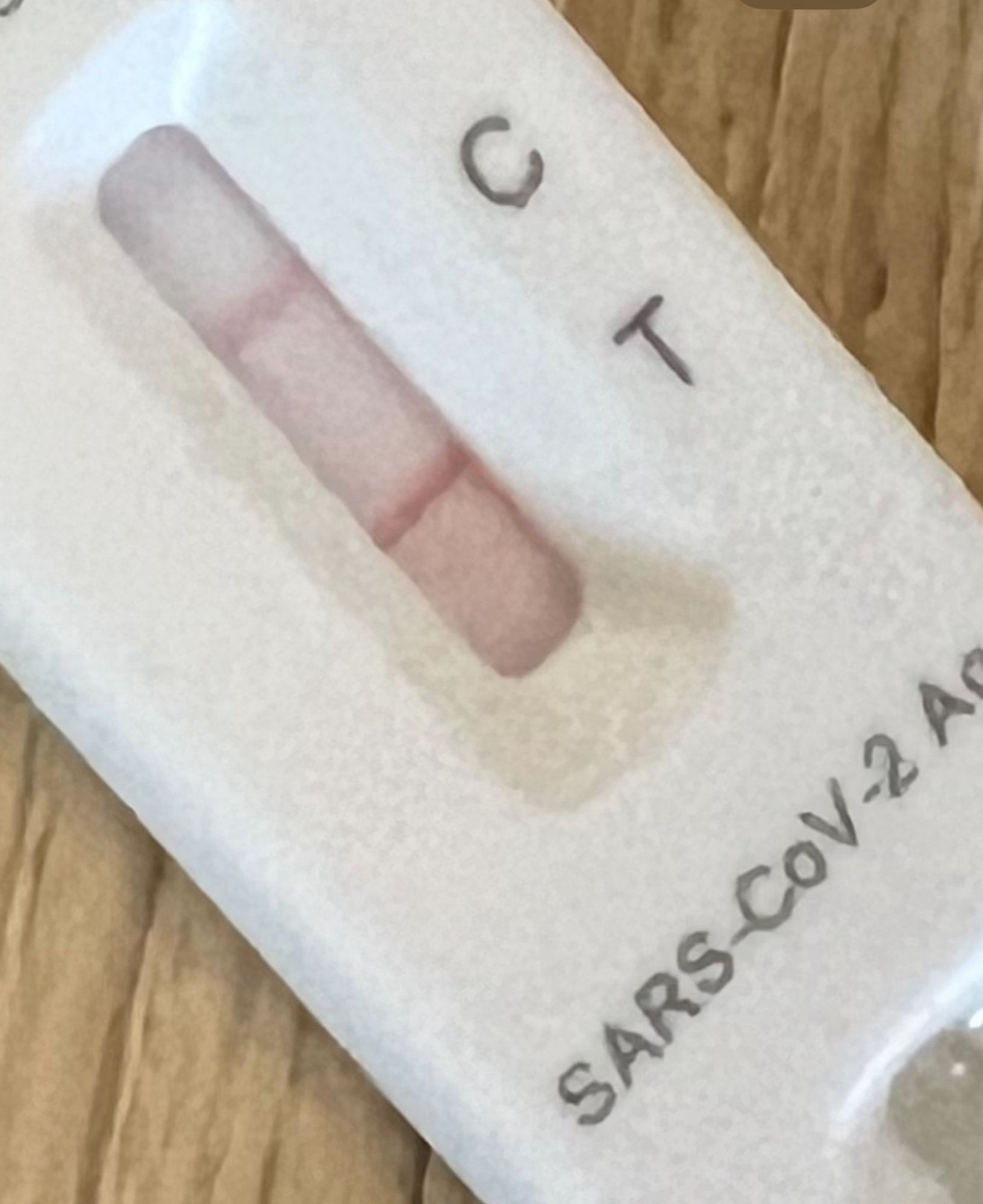 Positive covid lateral flow test